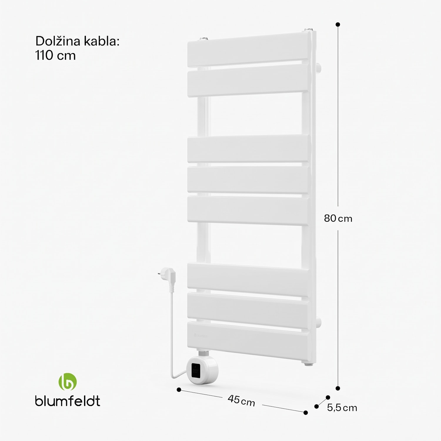Fairmont Smart, radiator, 80 x 45 cm, 600 W 80 x 45 cm