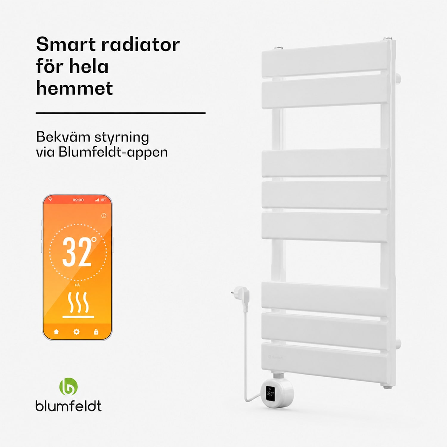 Fairmont Smart-radiator 80x45 cm 600 W 80 x 45 cm