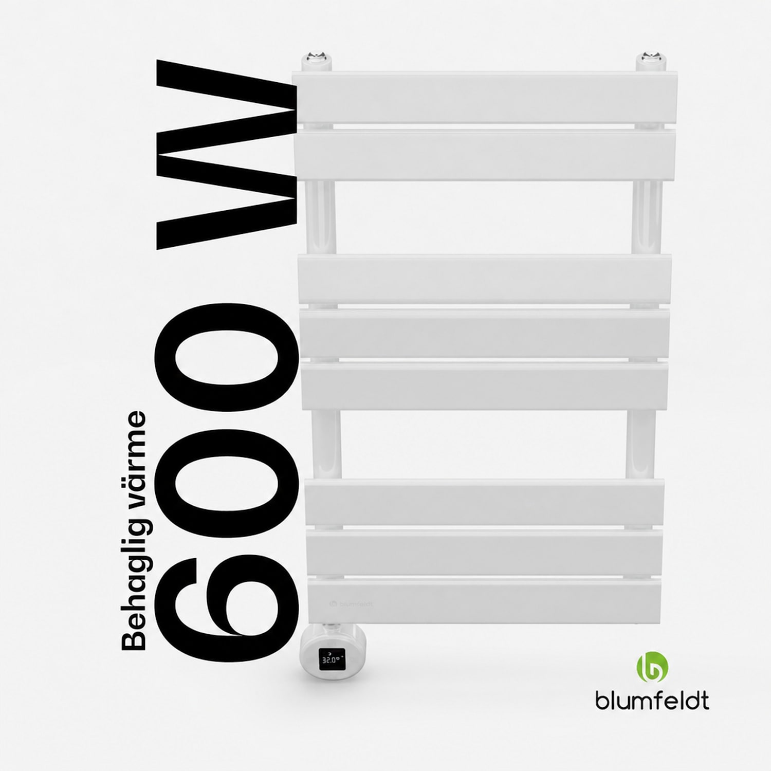 Fairmont Smart-radiator 80x45 cm 600 W 80 x 45 cm