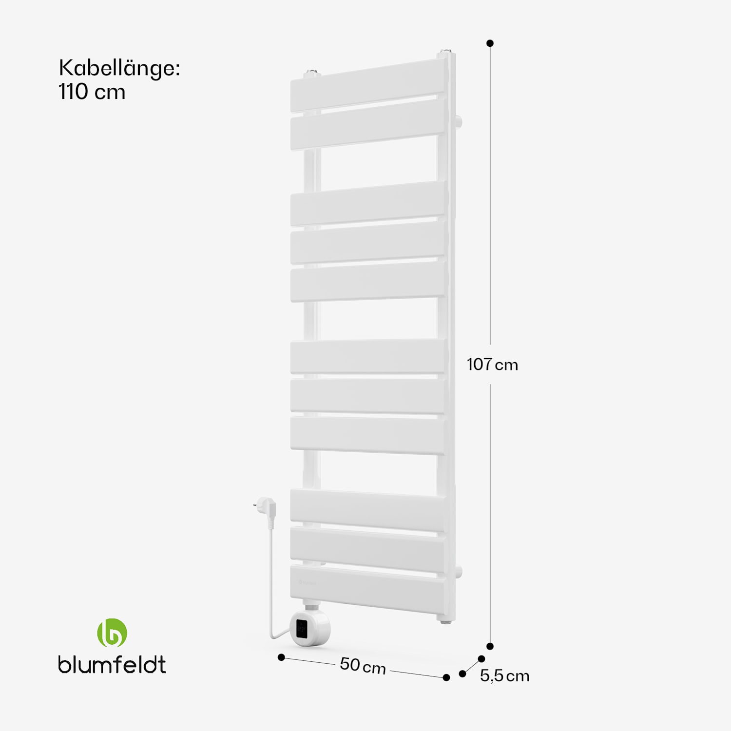 Fairmont Smart Heizkörper 107x50cm 800W 107 x 50 cm