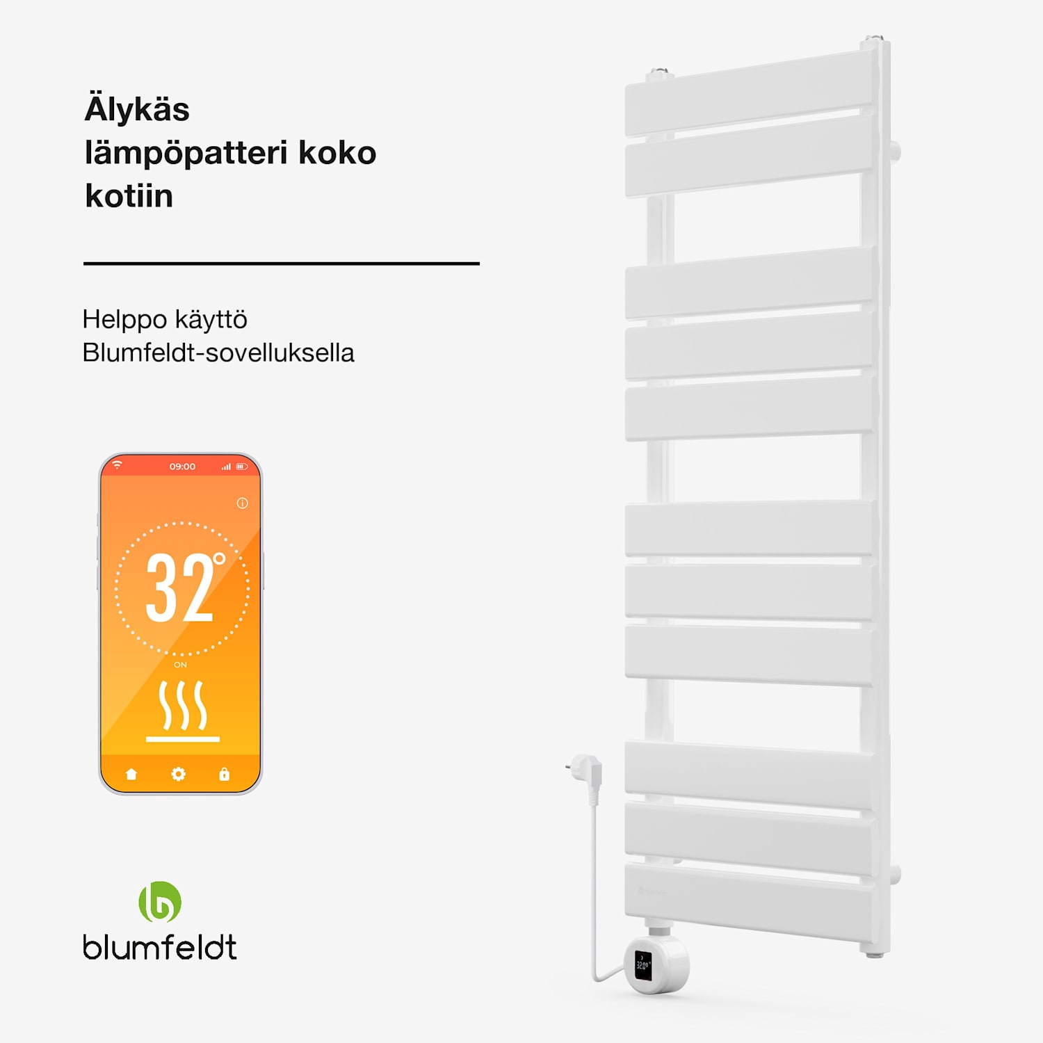 Fairmont Smart lämmitin 107 x 50 cm 800 W 107x50 cm