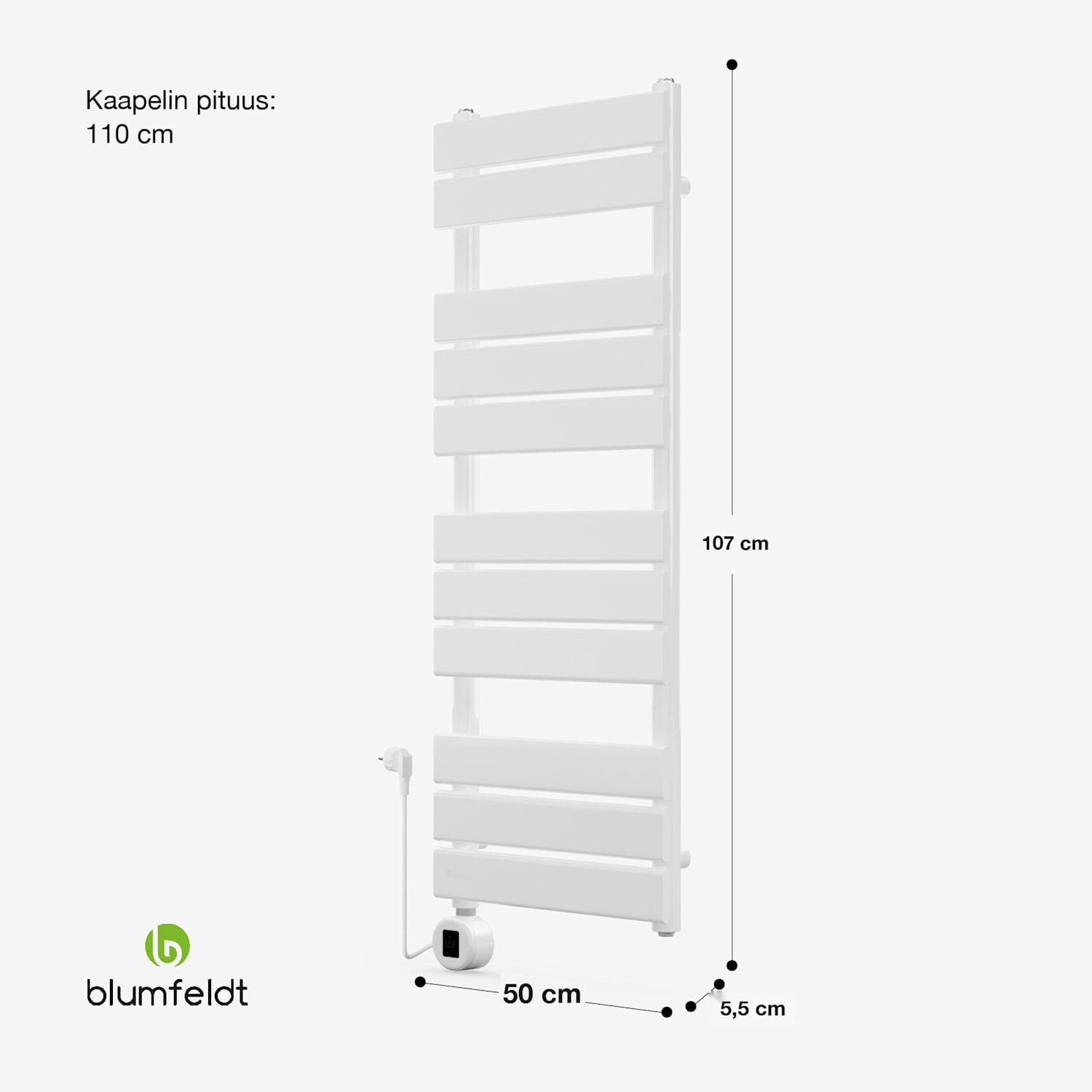 Fairmont Smart lämmitin 107 x 50 cm 800 W 107x50 cm