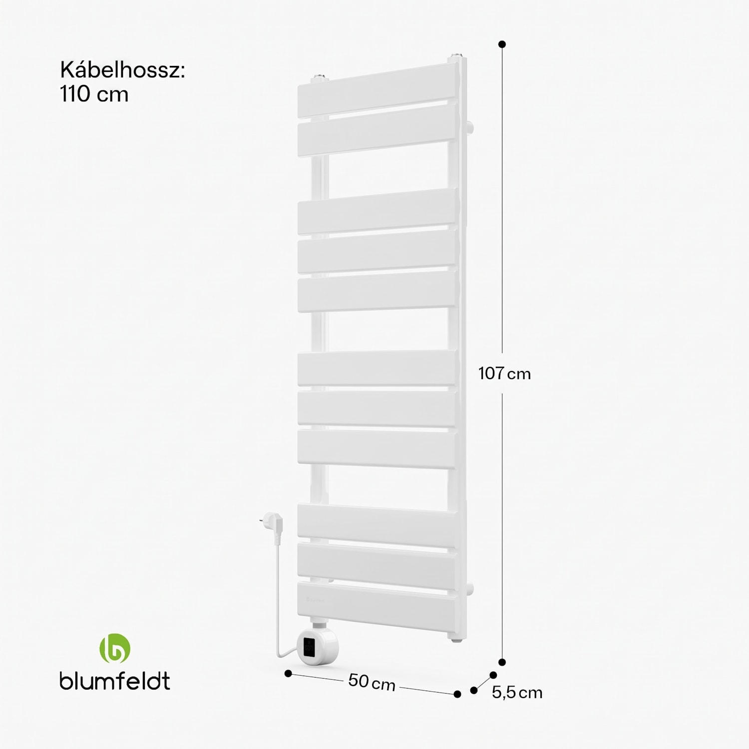 Fairmont Smart, radiátor, 107 x 50 cm, 800 W 107x50 cm