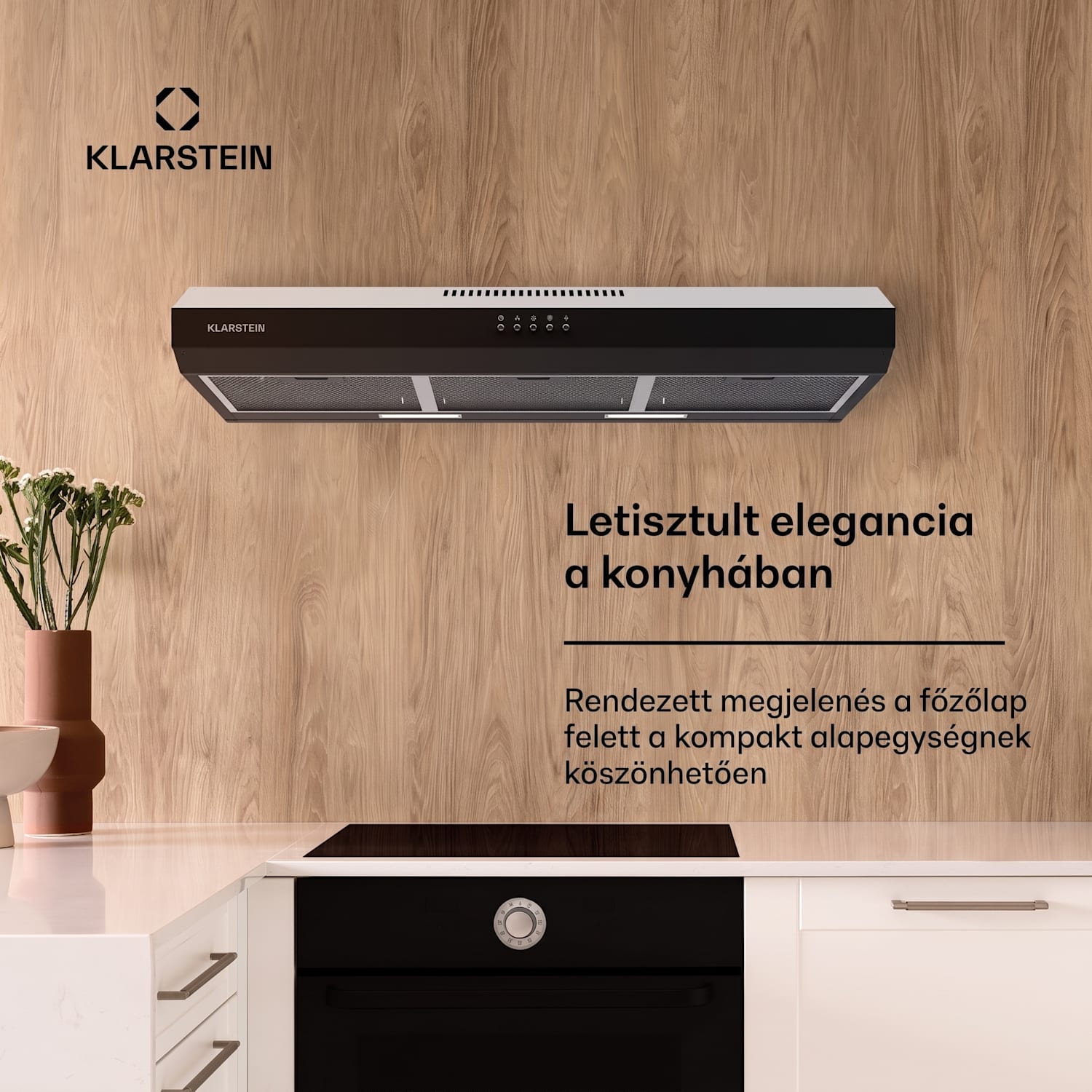 Contempo 90 szekrény alatti páraelszívó 90 cm | Fekete