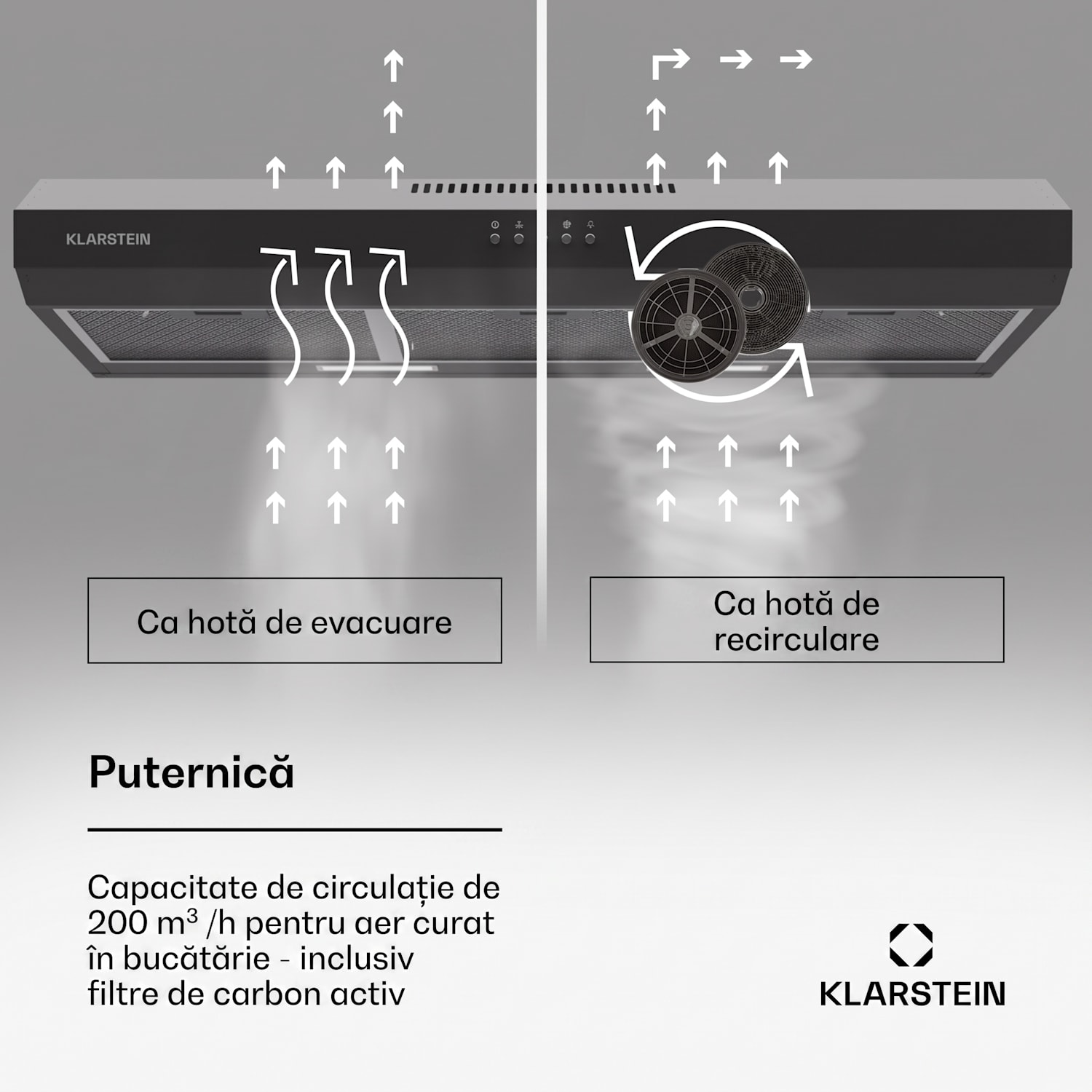 Contempo 90 hotă 90 cm | Negru