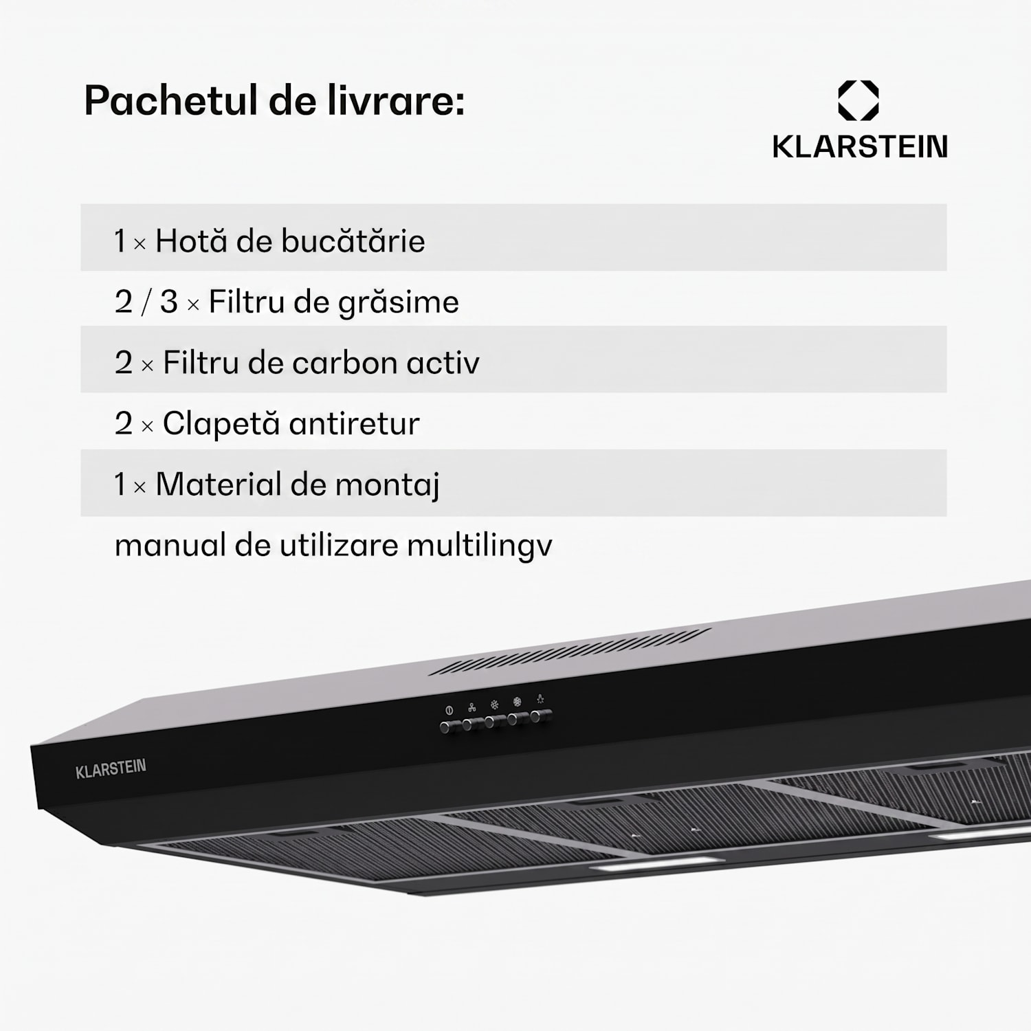 Contempo 90 hotă 90 cm | Negru