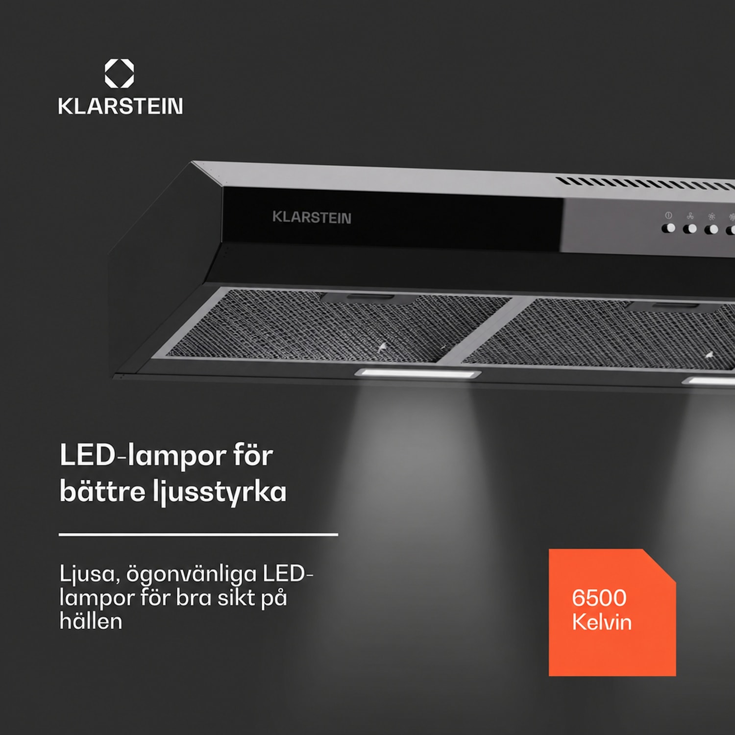 Contempo 90 Underbyggd fläkt 90 cm | Svart