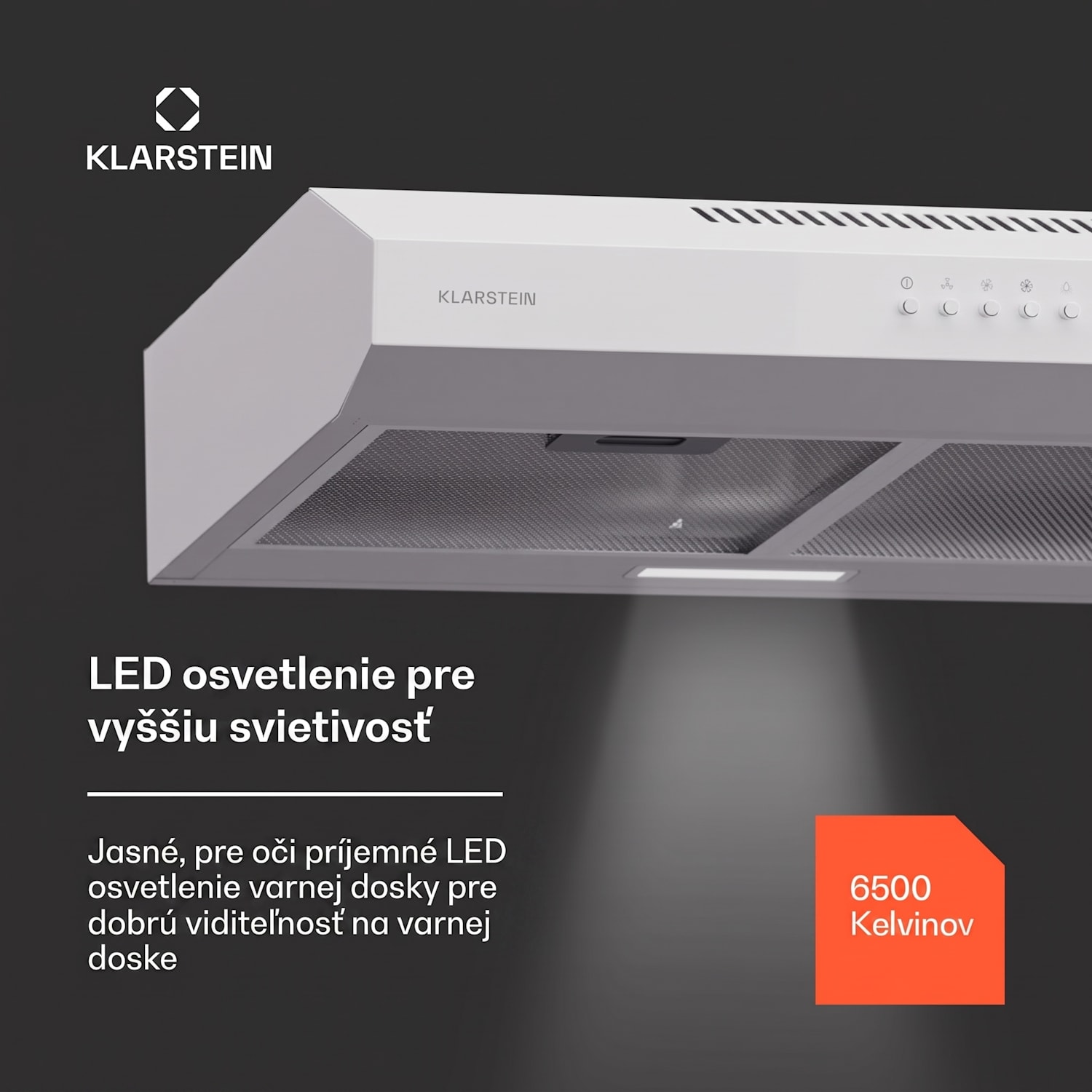 Contempo 60, digestor, 60 cm, podskrinkový, 200 m³/h, LED, akryl, nehrdzavejúca oceľ 60 cm | Biela