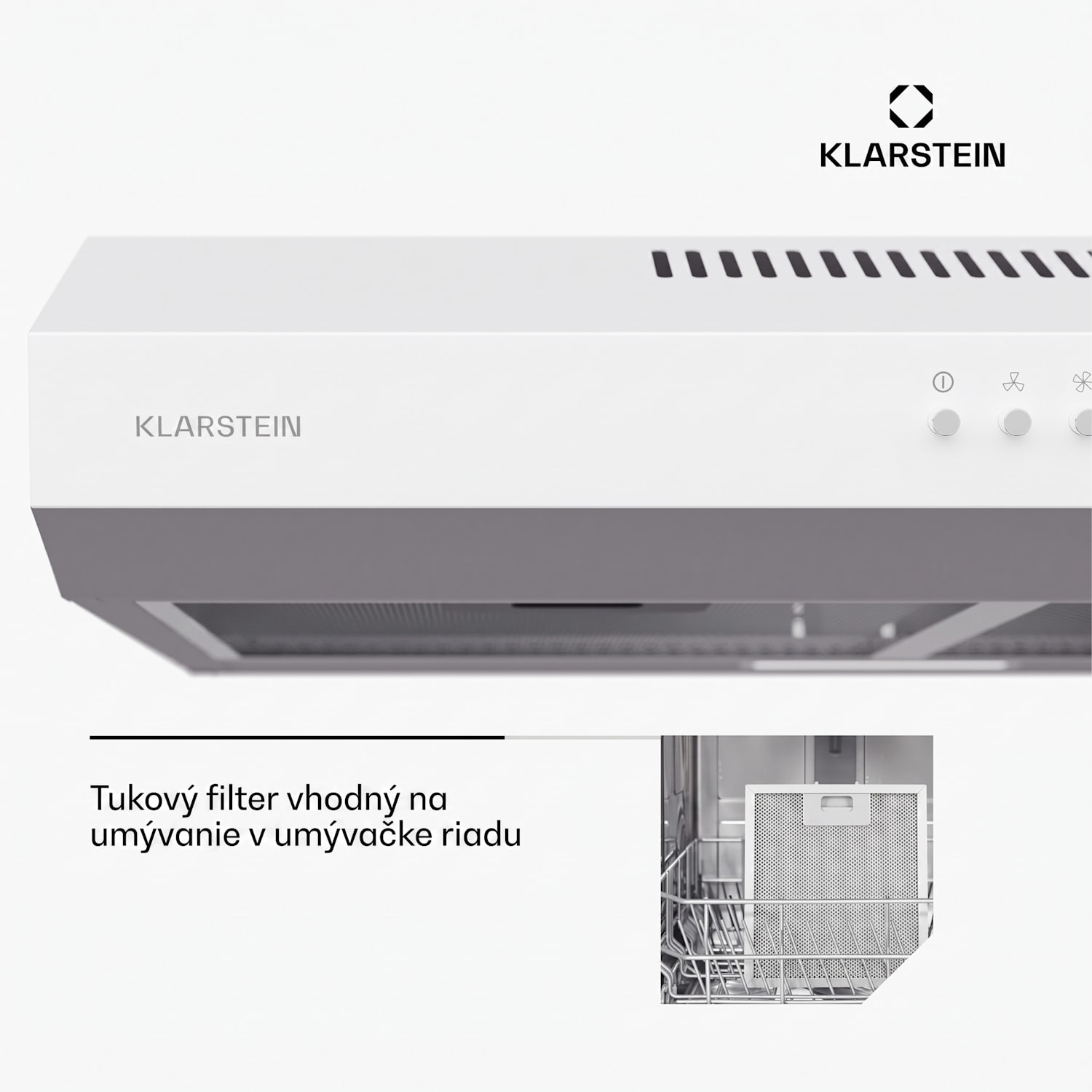 Contempo 60, digestor, 60 cm, podskrinkový, 200 m³/h, LED, akryl, nehrdzavejúca oceľ 60 cm | Biela