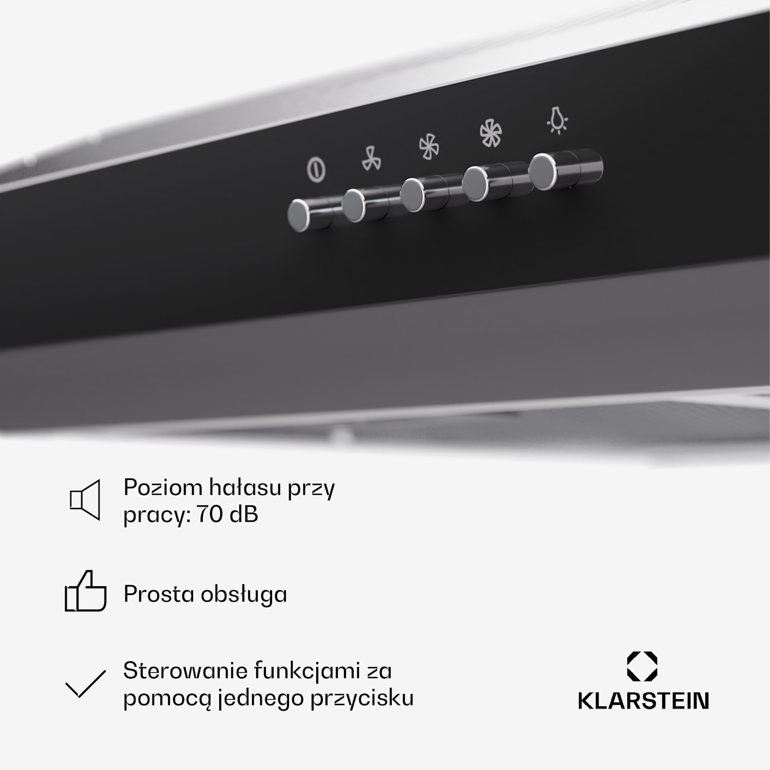 Contempo 60 wyciąg podblatowy 60cm 200m³/h LED stal nierdzewna akryl 60 cm | Srebrny