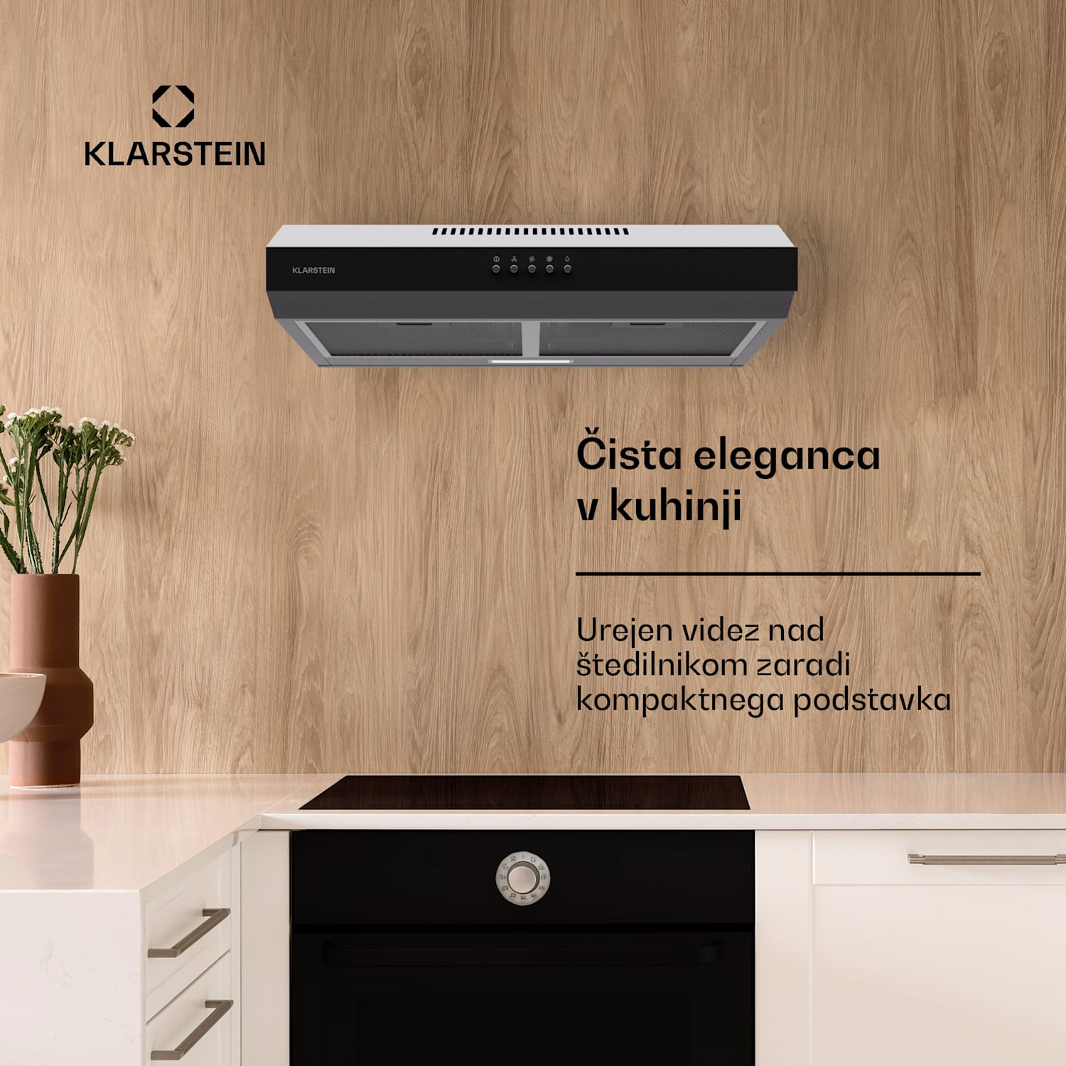 Contempo 60, kuhinjska napa, 60 cm, namestitev pod kuhinjsko omarico, 200 m³/h, LED, akril, nerjaveče jeklo 60 cm | Srebrna