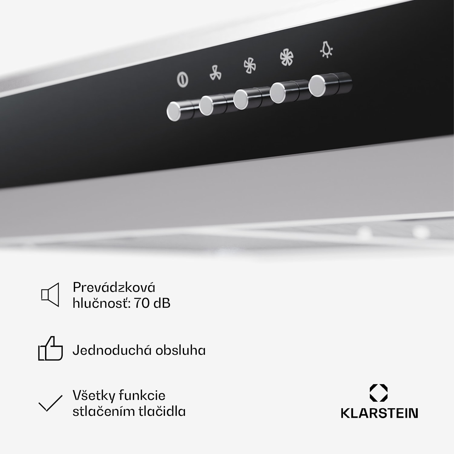 Contempo 90, digestor, 90 cm, podskrinkový, 200 m³/h, LED, akryl, nehrdzavejúca oceľ 90 cm | Strieborná