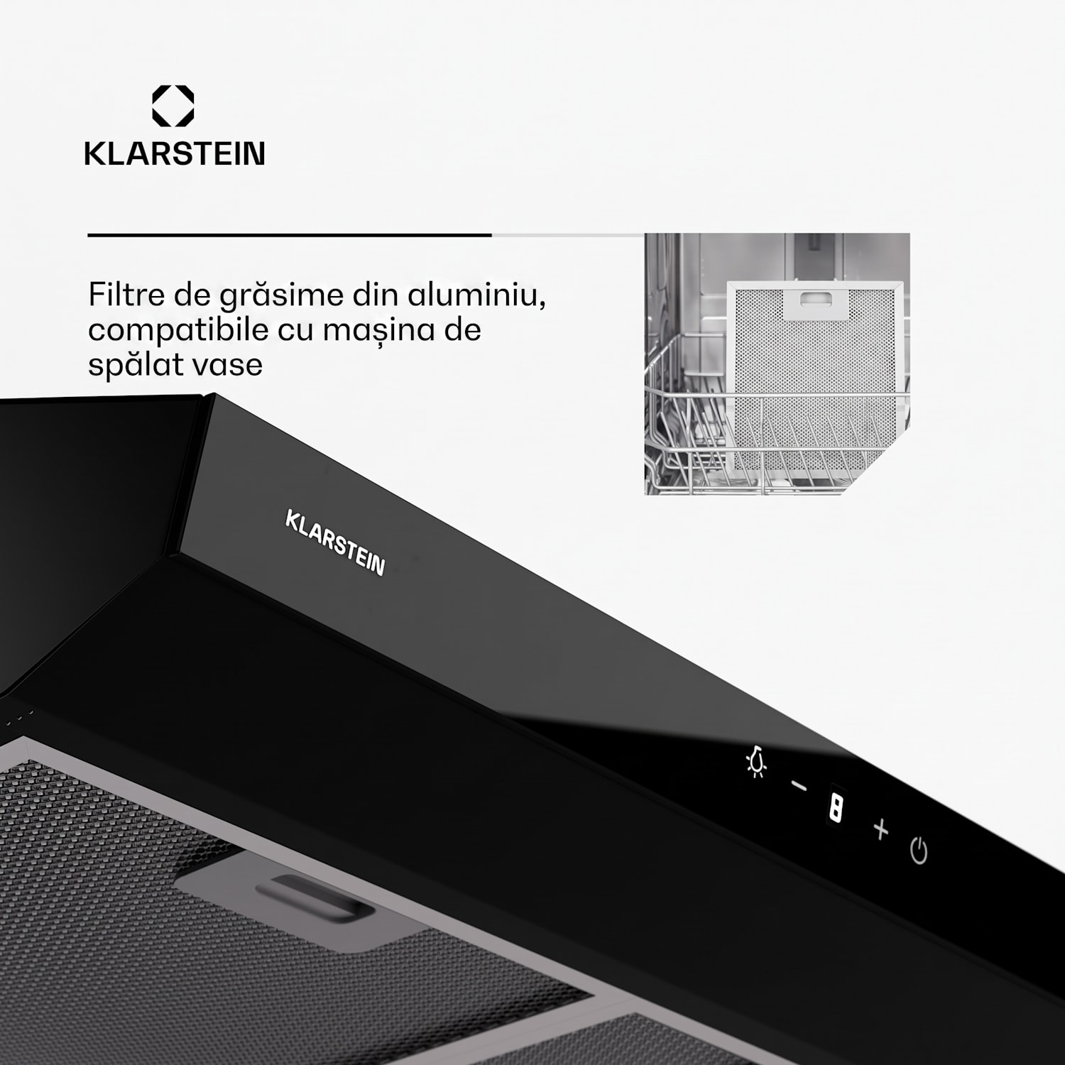 Contempo Neo, hotă, sub dulap, recirculare, 199 m³/h, SenseControl, control tactil integrat, oțel inoxidabil / sticlă acrilică 