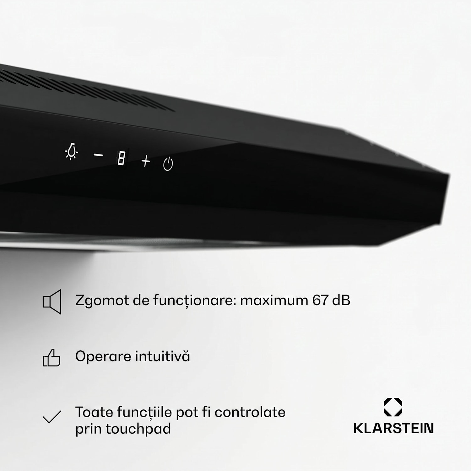 Contempo Neo, hotă, sub dulap, recirculare, 192 m³/h, SenseControl, control tactil integrat, oțel inoxidabil / sticlă acrilică 