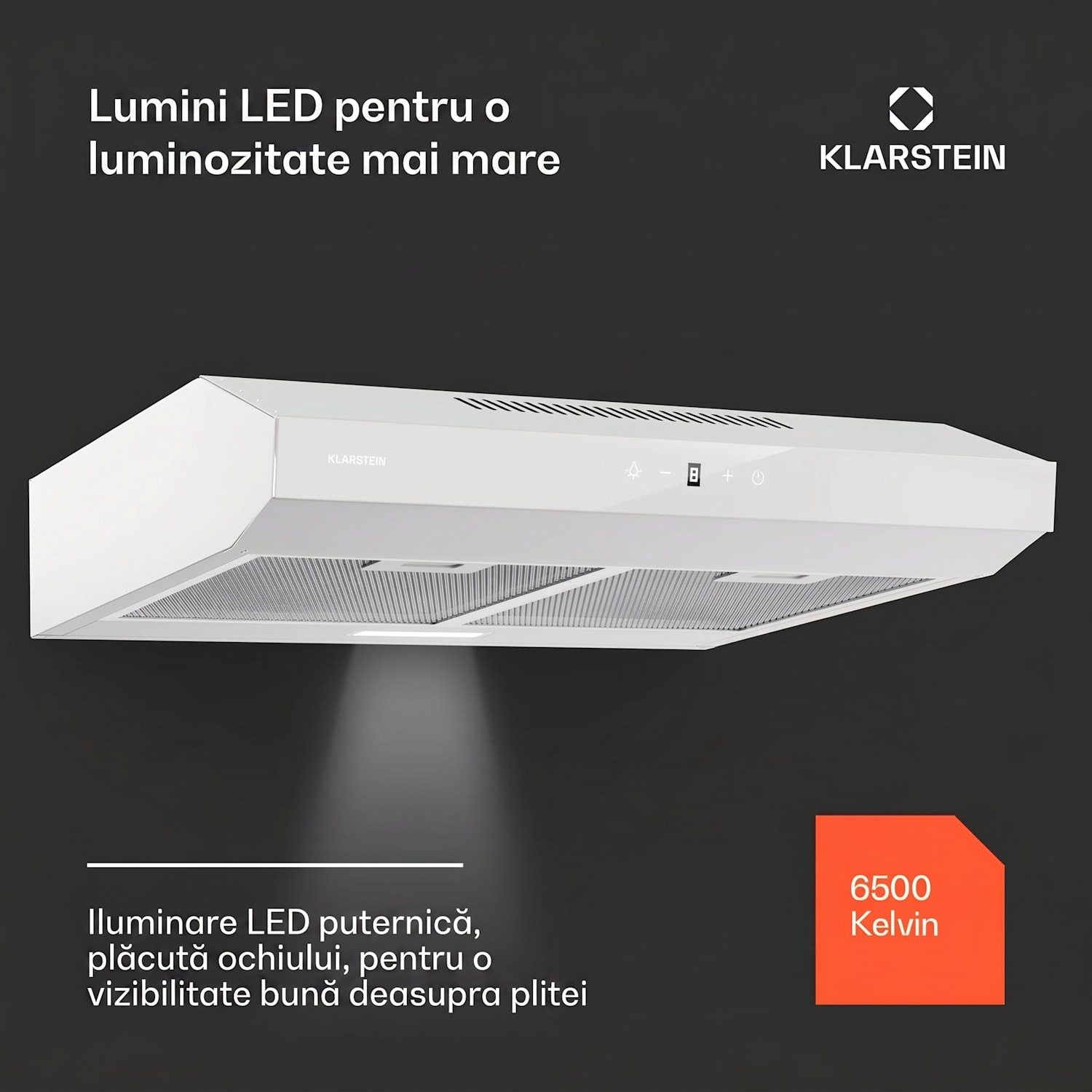 Contempo Neo, hotă, sub dulap, recirculare, 199 m³/h, SenseControl, control tactil integrat, oțel inoxidabil / sticlă acrilică 