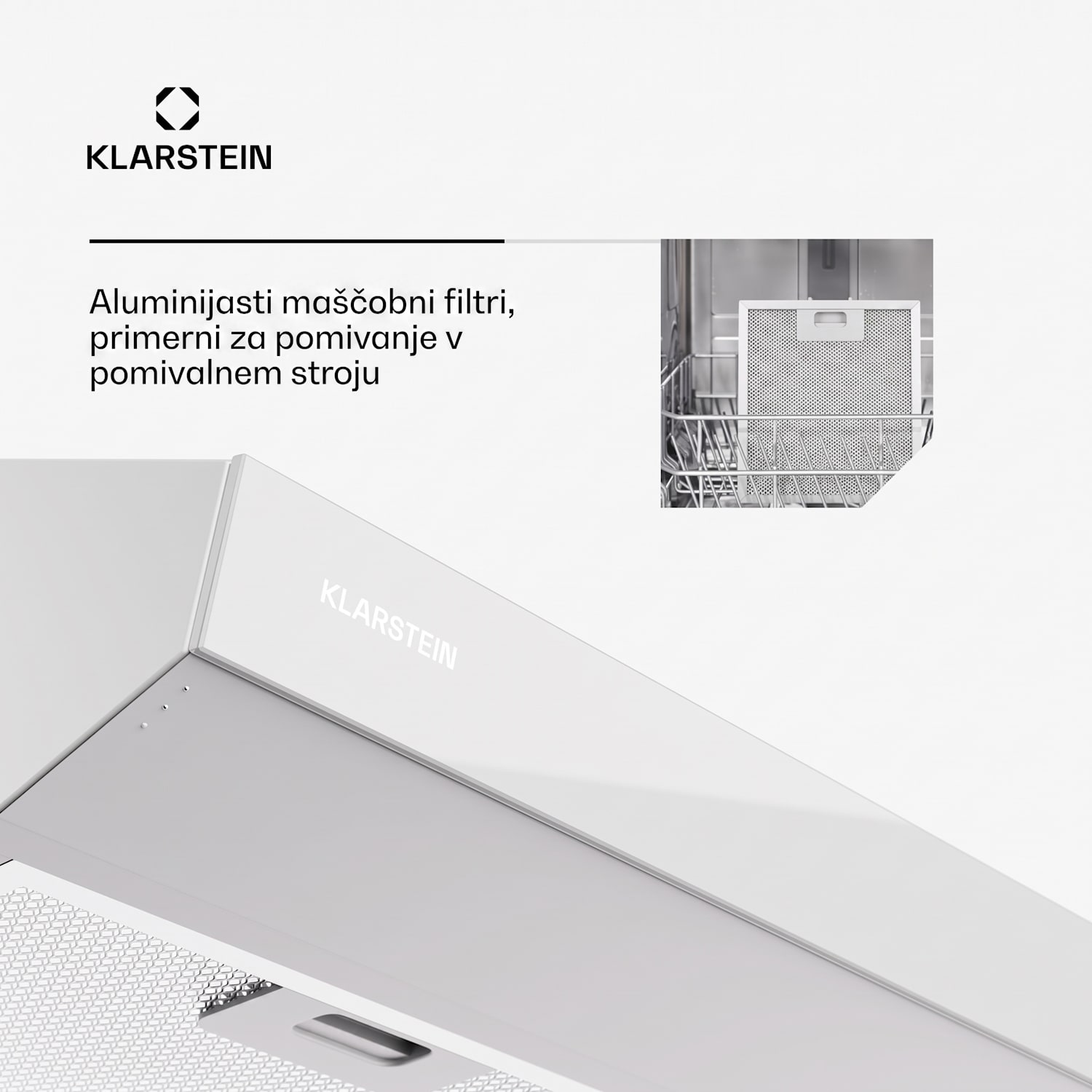 Contempo Neo, kuhinjska napa, pod omarico, recirkulacija, 192 m³/h, SenseControl, integrirano upravljanje na dotik, nerjaveče jeklo / akrilno steklo 