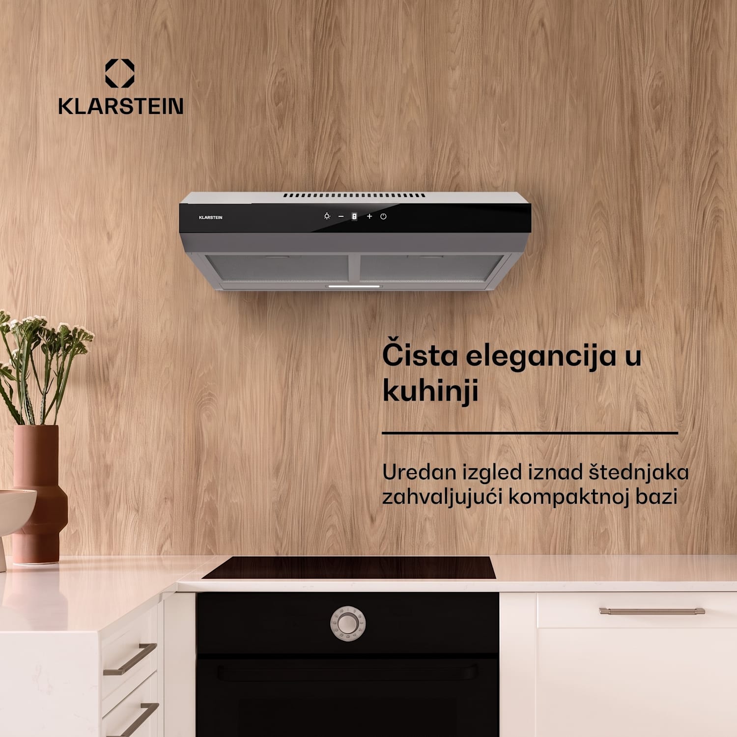 Contempo Neo, napa, ispod ormarića, recirkulacija, 199 m³/h, SenseControl, integrirana kontrola na dodir 