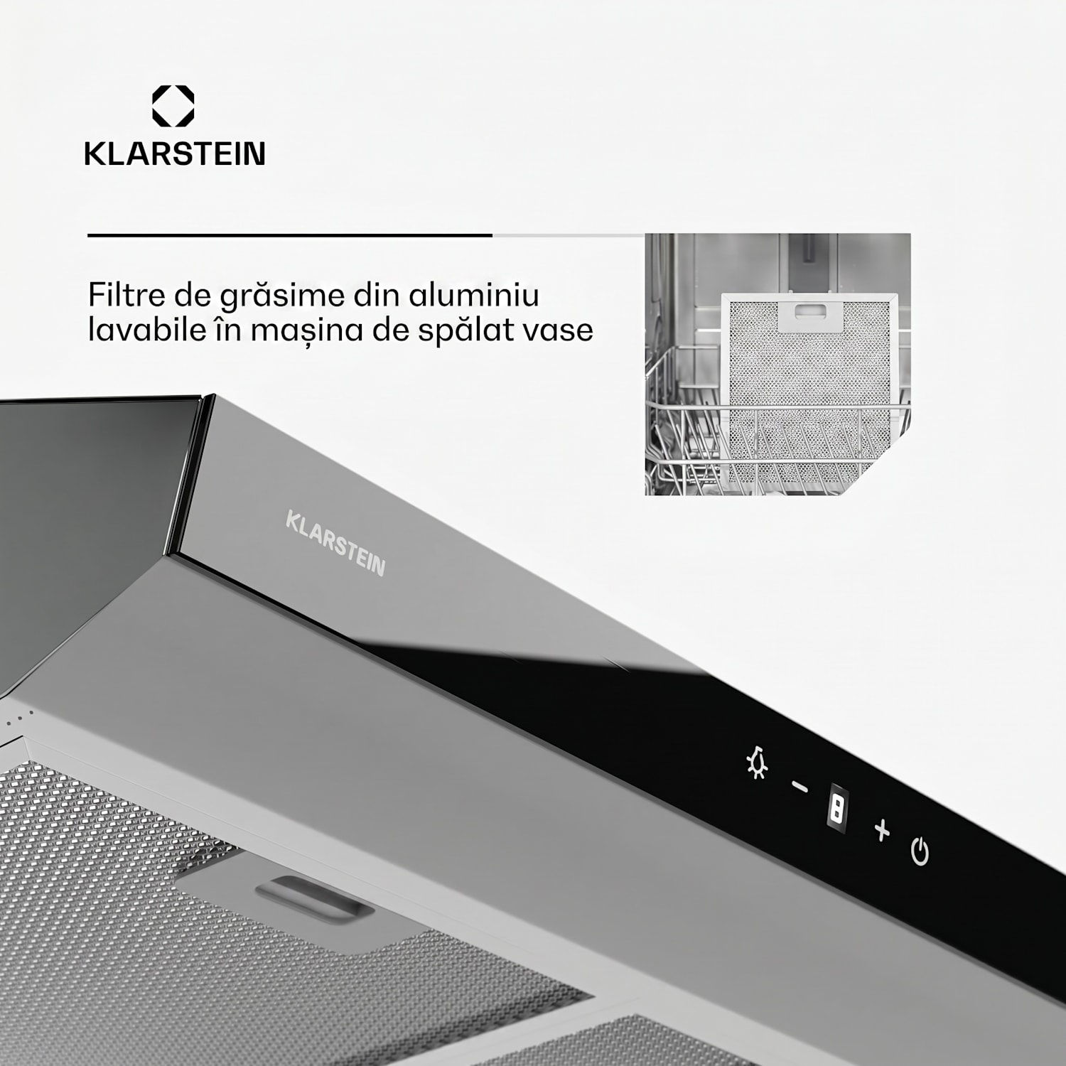 Contempo Neo, hotă, sub dulap, recirculare, 199 m³/h, SenseControl, control tactil integrat 