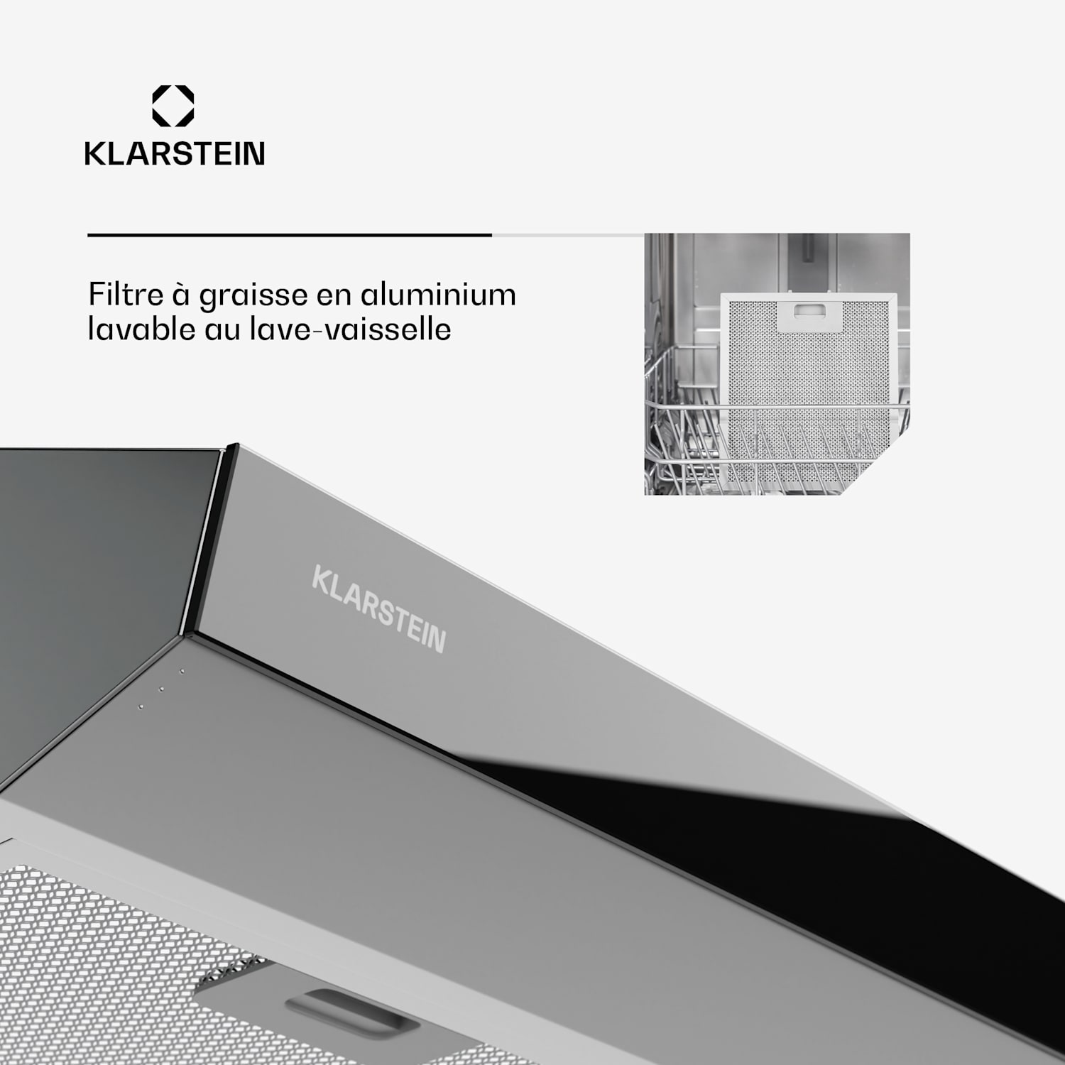 Contempo Neo onderbouwkap afzuig/circulatie 175 m³/h vermogen SenseControl ingebouwde touch bediening rvs/ glazen front van acryl 