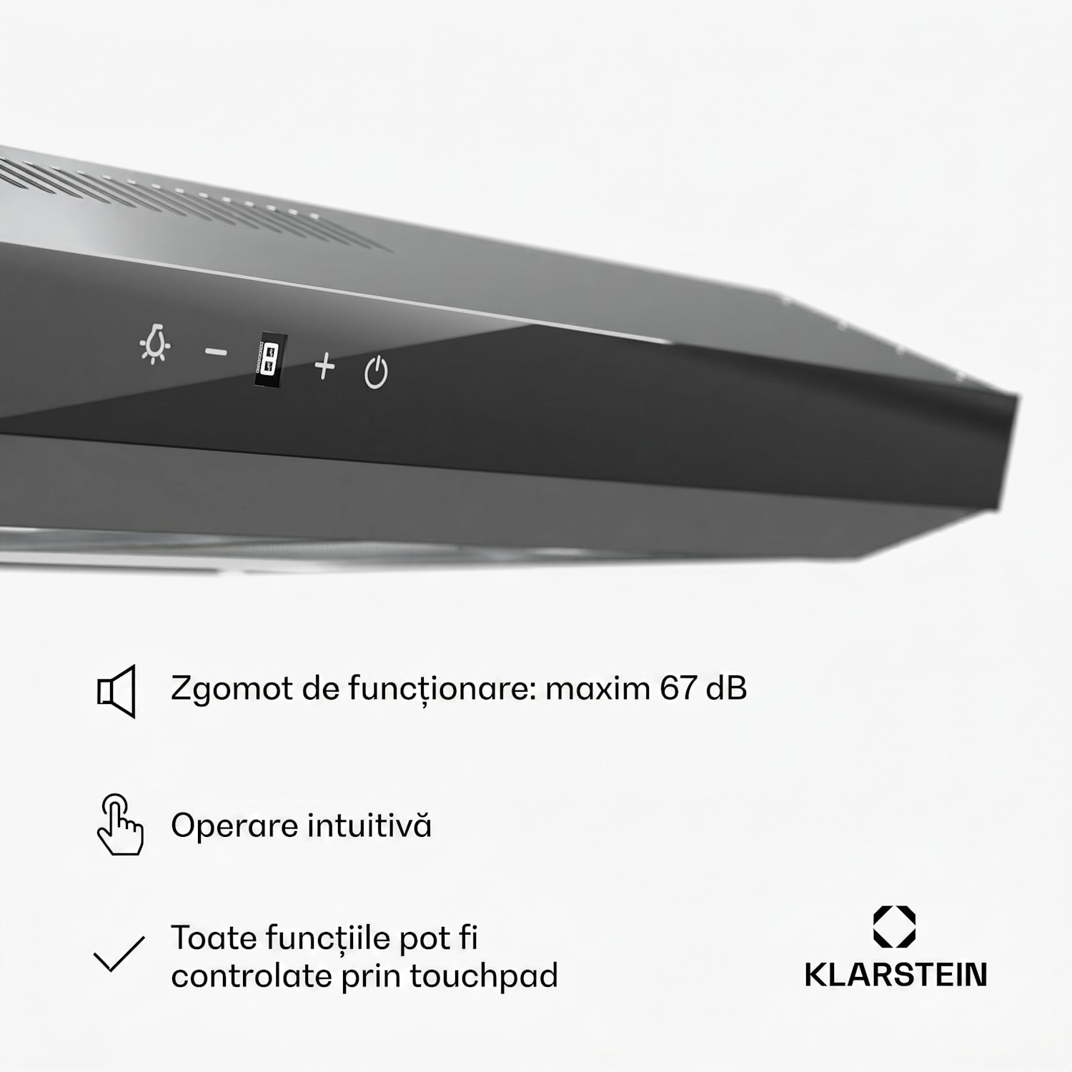 Contempo Neo, hotă, sub dulap, recirculare, 175 m³/h, SenseControl, control tactil integrat, oțel inoxidabil / sticlă acrilică 