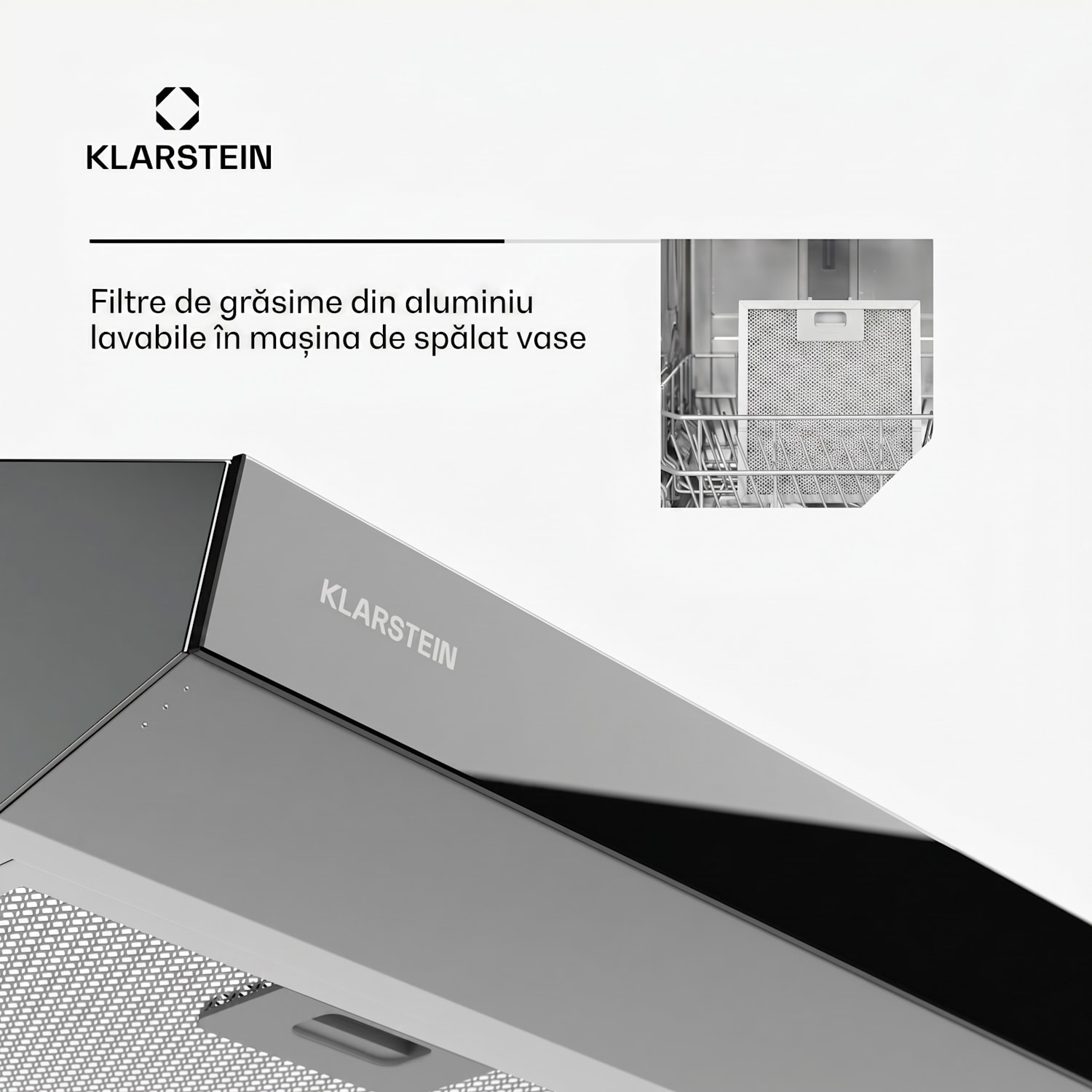Contempo Neo, hotă, sub dulap, recirculare, 175 m³/h, SenseControl, control tactil integrat, oțel inoxidabil / sticlă acrilică 