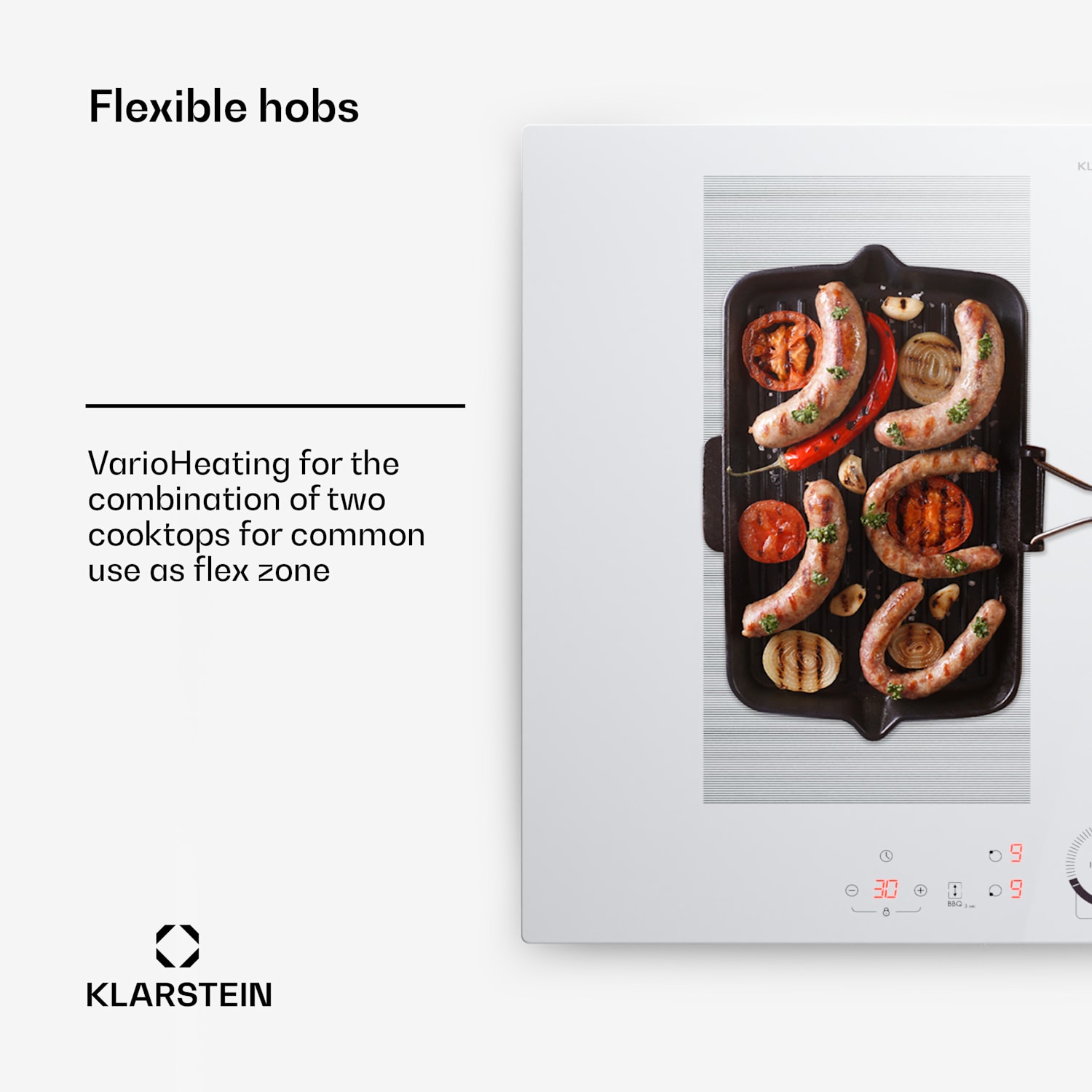 Delicatessa 70 Hybrid, ugradbena indukcijska ploča, 4 zone, 7000 W, staklokeramika 