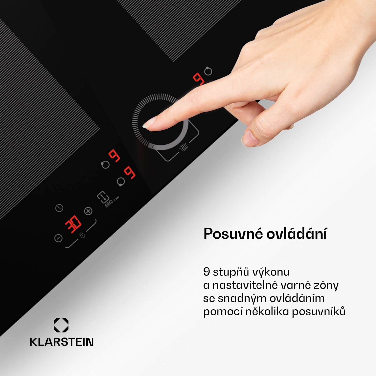 Delicatessa 77 Flex, vestavná indukční varná deska, 4 zóny, 7000 W, sklokeramika Flex | 77 cm | Černá