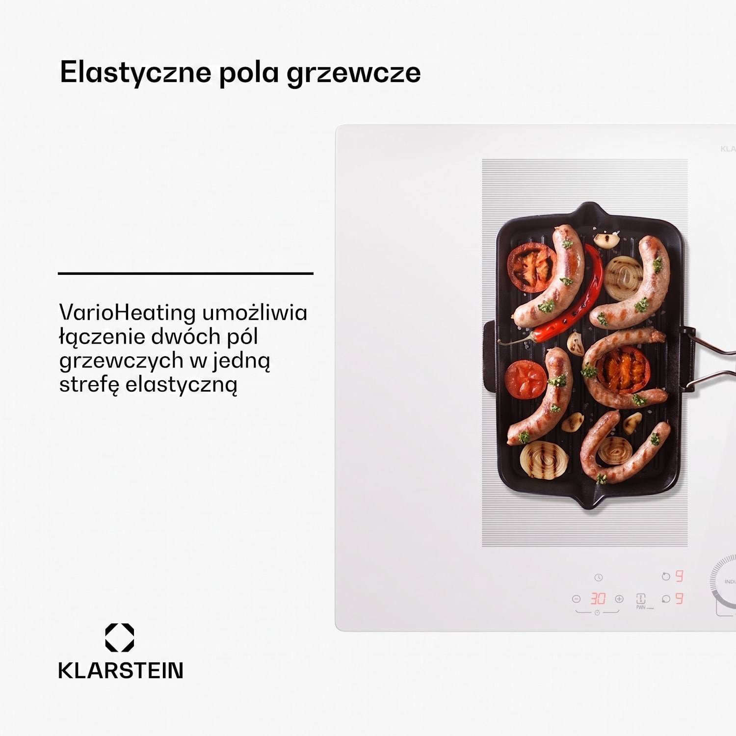 Delicatessa 77 Flex płyta indukcyjna do zabudowy, 4 pola grzewcze, 7000 W Flex | 77 cm | Biały