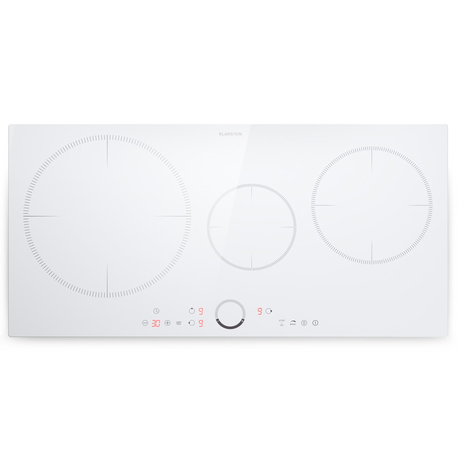 Delicatessa 80, ugradbena indukcijska ploča, 3 zone, 6000 W, Paella zona, staklokeramika 