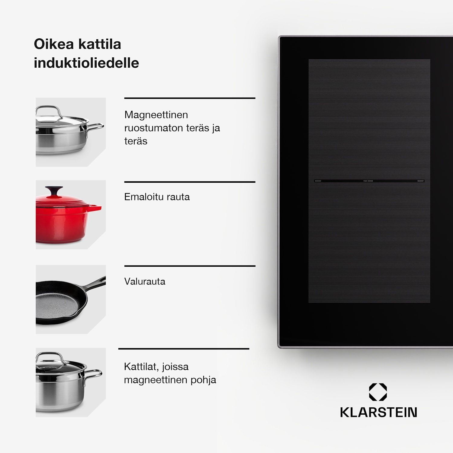 Delicatessa 90 Hybrid Prime integroitava liesi induktio 5 aluetta 7200 W omavarainen 90 cm | 2 Joustoaluetta | Musta