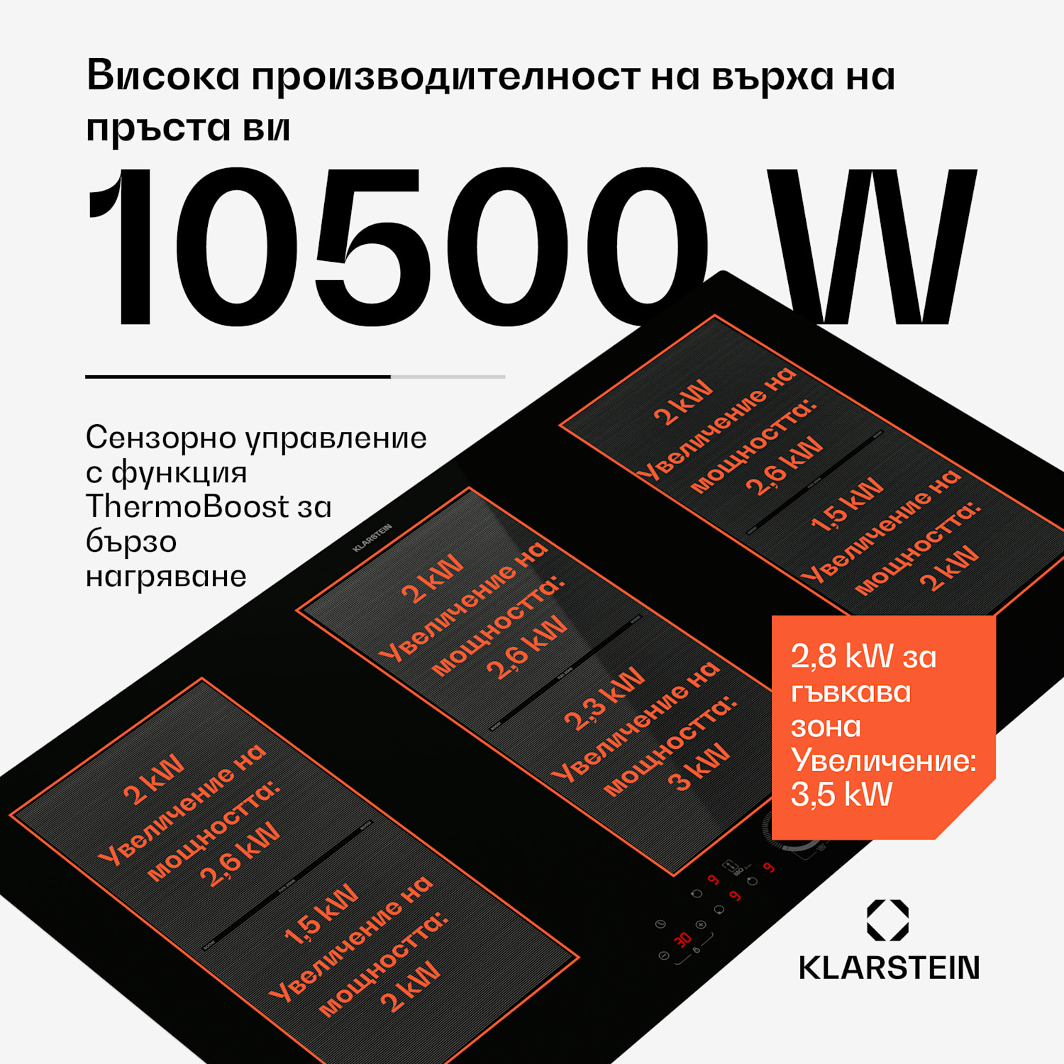 Delicatessa 90 Full Flex, индукционен плот за вграждане, 6 зони, 10 500 W, самодостатъчен 