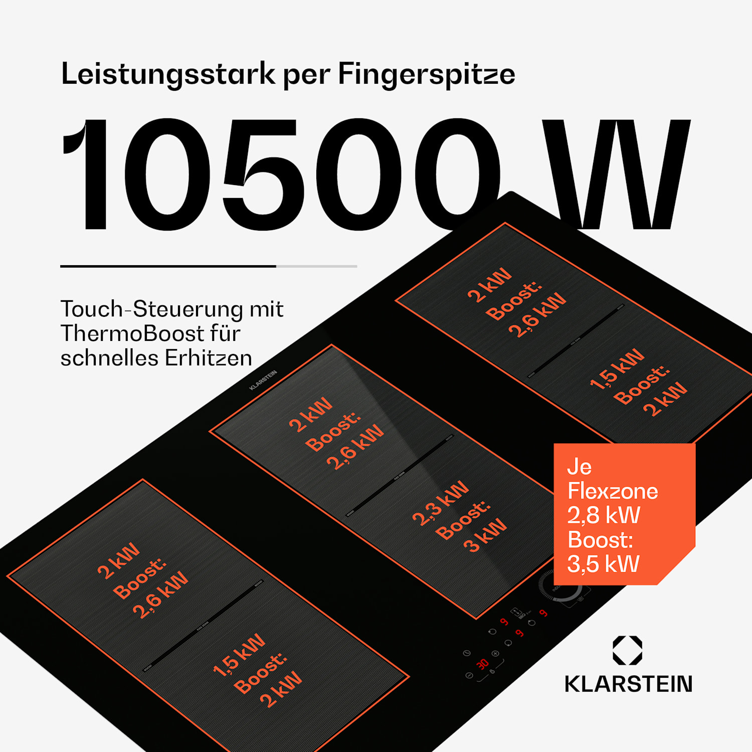 Delicatessa 90 Full Flex - Piano cottura a induzione da incasso, 6 zone, 10500 W, autonomo Full Flex | 90 cm | Nero