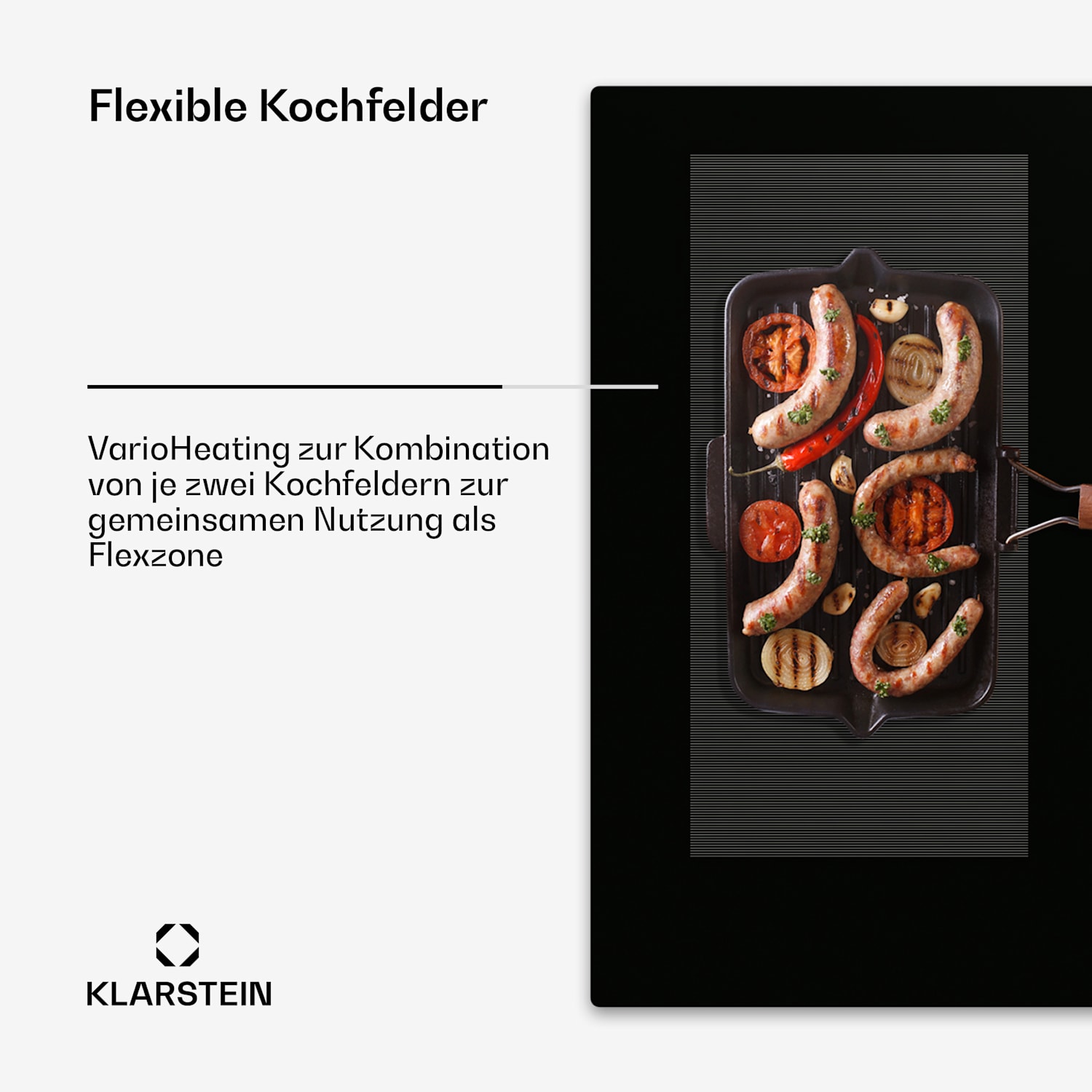 Delicatessa 90 Full Flex - Piano cottura a induzione da incasso, 6 zone, 10500 W, autonomo Full Flex | 90 cm | Nero