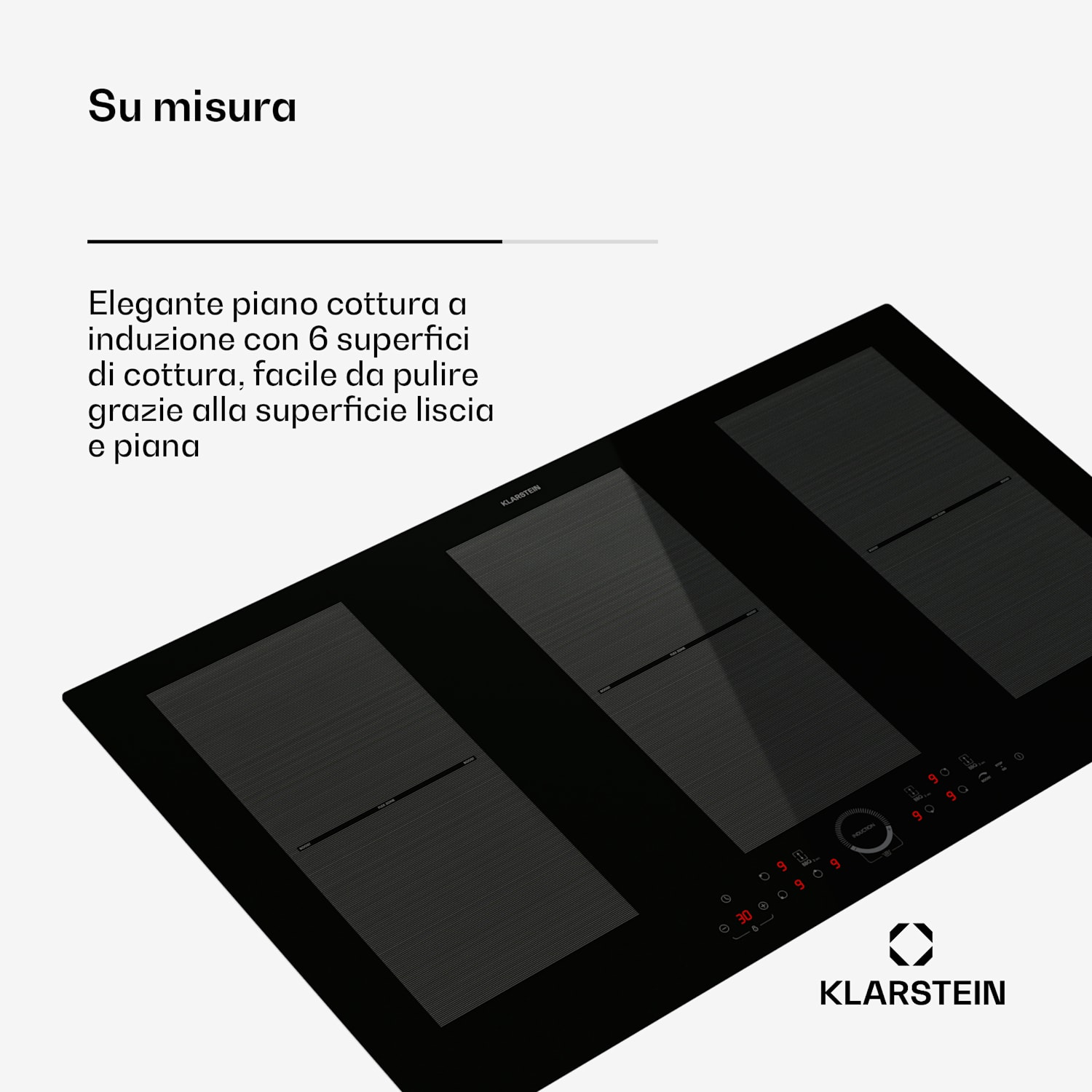 Delicatessa 90 Full Flex - Piano cottura a induzione da incasso, 6 zone, 10500 W, autonomo Full Flex | 90 cm | Nero