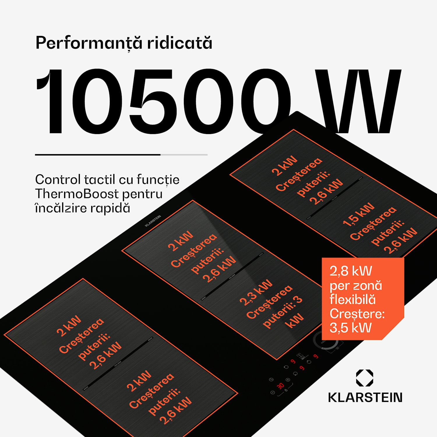 Delicatessa 90 Full Flex plita incorporabila cu inductie 6 zone 10 500 W Full Flex | 90 cm | Negru