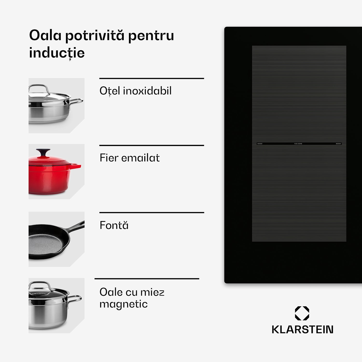 Delicatessa 90 Full Flex plita incorporabila cu inductie 6 zone 10 500 W Full Flex | 90 cm | Negru