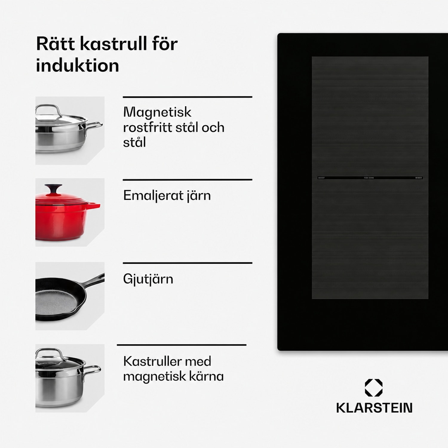 Delicatessa 90 Full Flex induktionshäll för inbyggnad 6 zoner 10500W autark 90 cm | 3 Flexzon | Svart