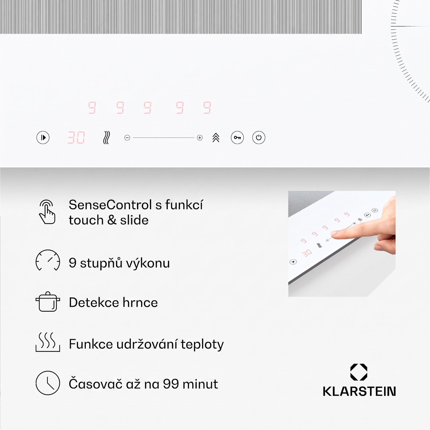 Delicatessa 90 Slim Hybrid indukční varná deska 
