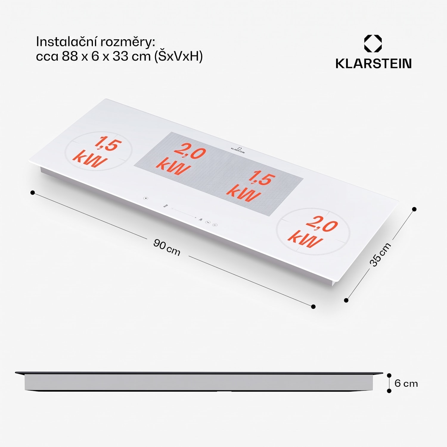 Delicatessa 90 Slim Hybrid indukční varná deska 