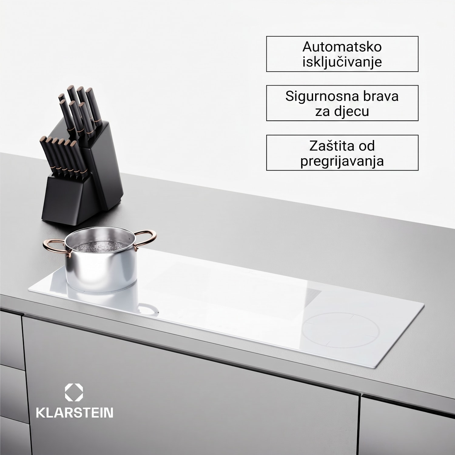 Delicatessa 90 Slim Hybrid indukcijska ploča za kuhanje 