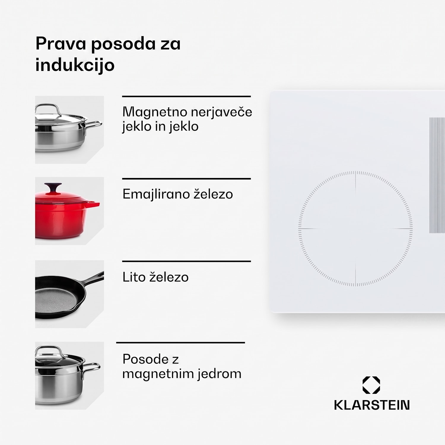 Delicatessa 90 Slim Hybrid indukcijska kuhalna plošča 