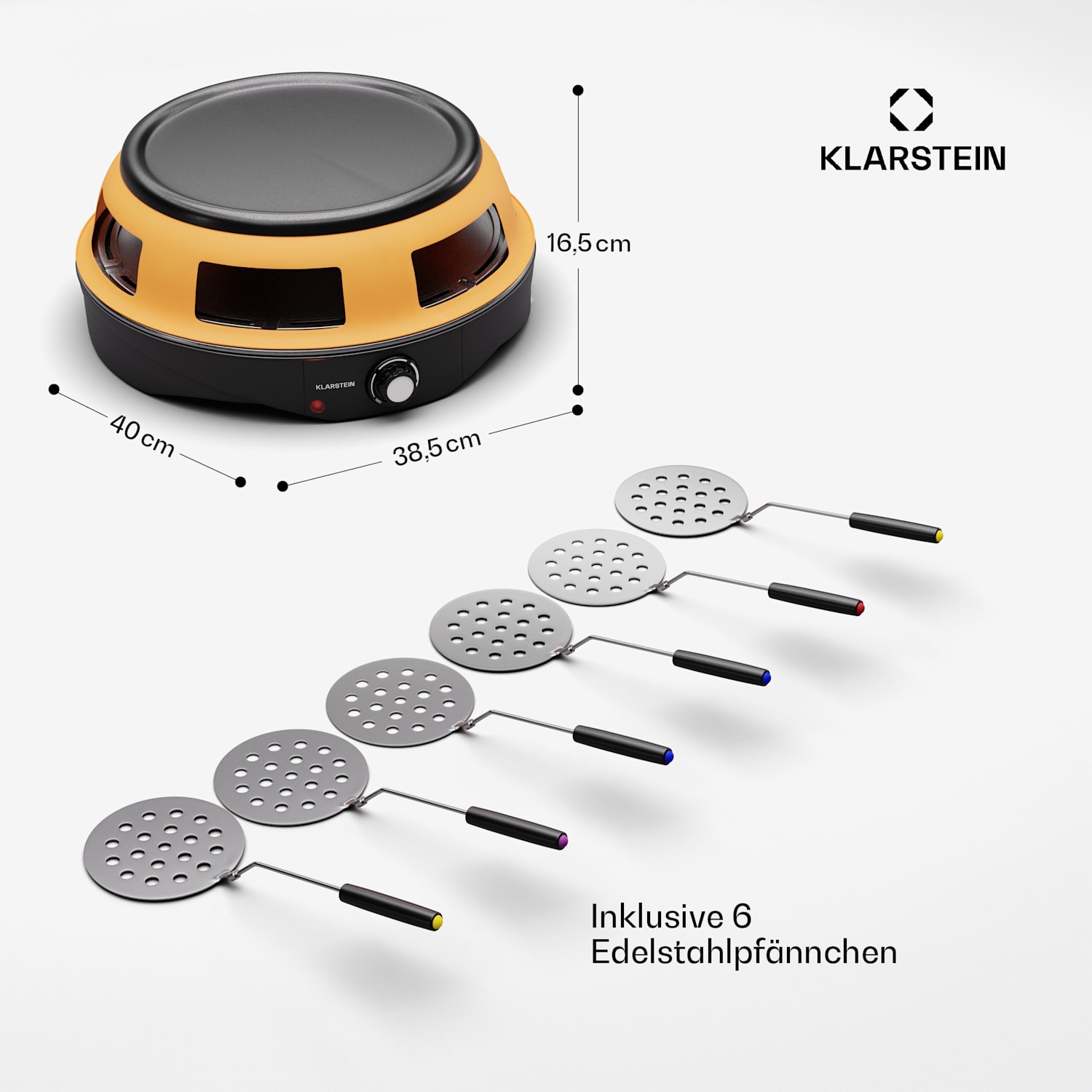 Marinara 3-in-1 Pizzaofen Grill Raclette 1200W 6 Pizzaheber 