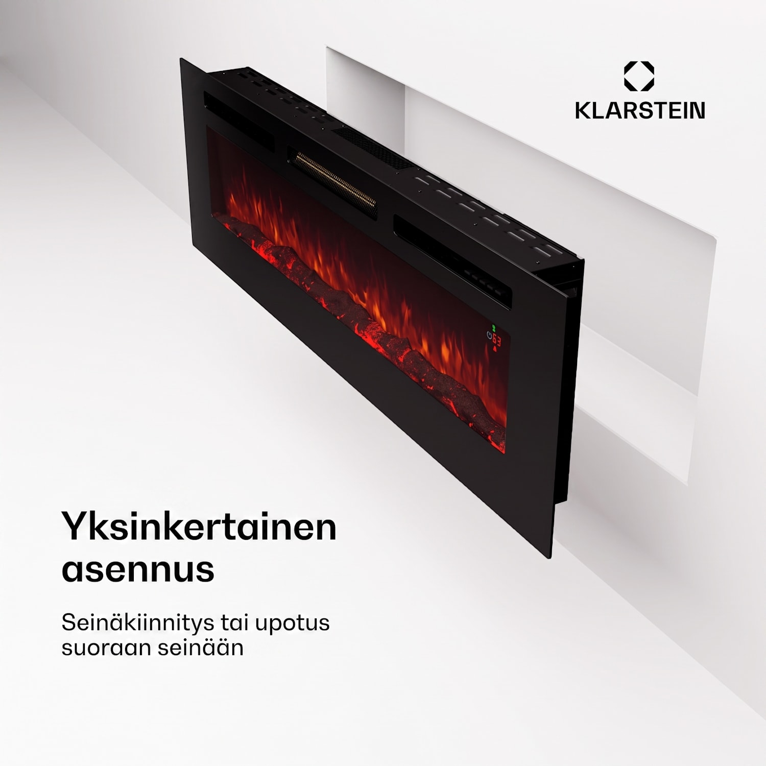 Galeras 152 sähköinen seinätakka 1800 W LED 152x47x12cm | Ei | Musta