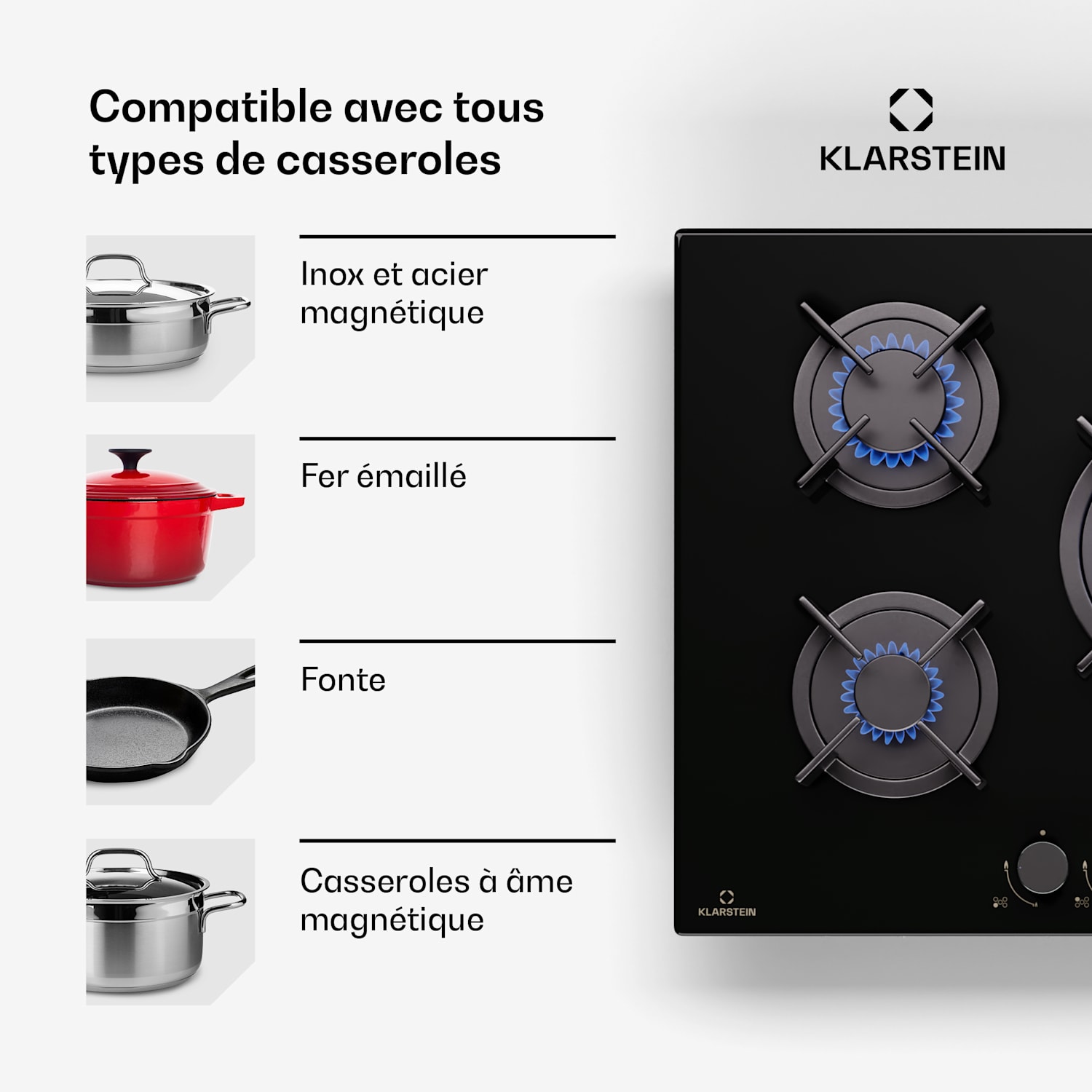  Klarstein Goldflame 5 gaskookplaat 5-pits 