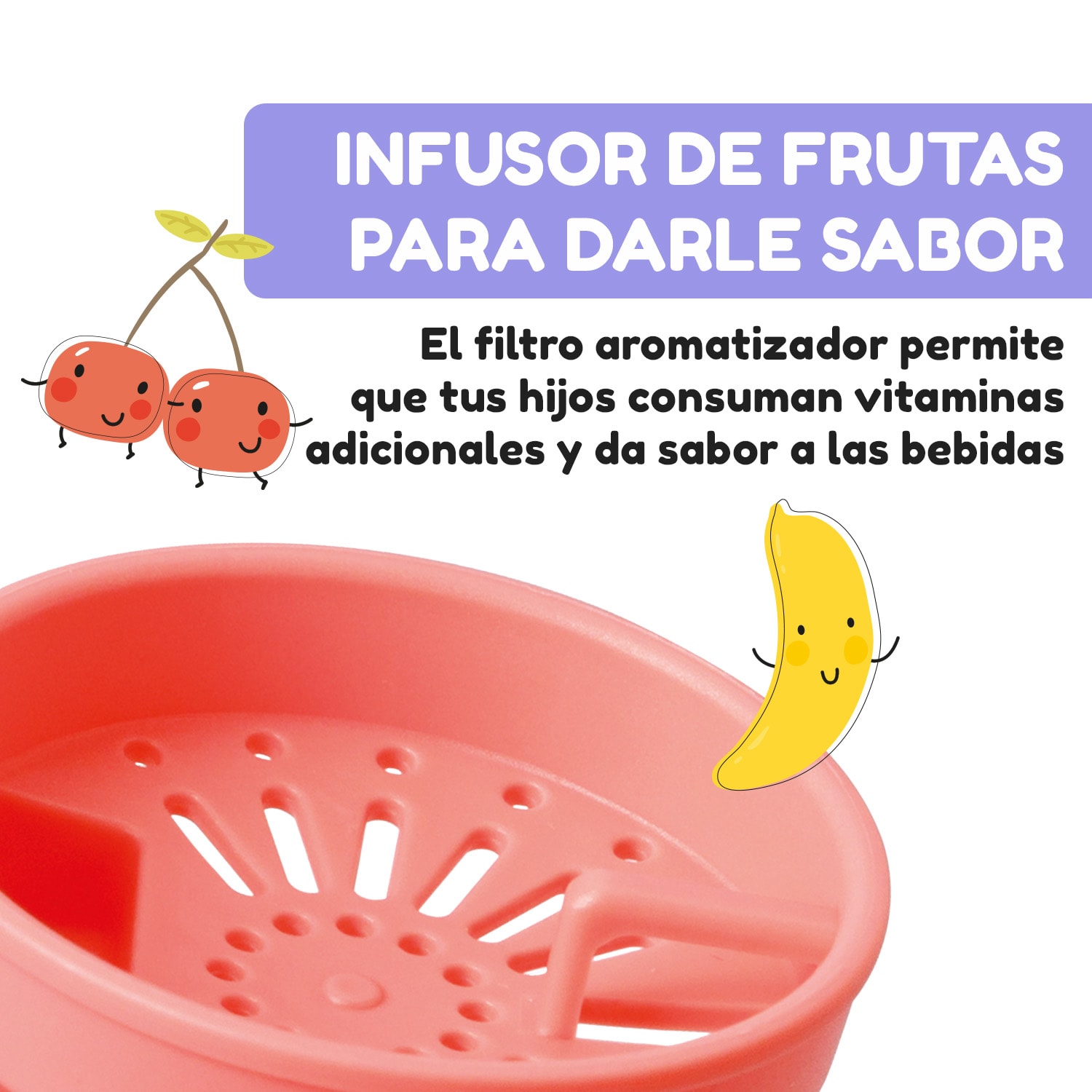 schmatzfatz botella deportiva 350 ml 24 cm Tritan 350 ml | Coral