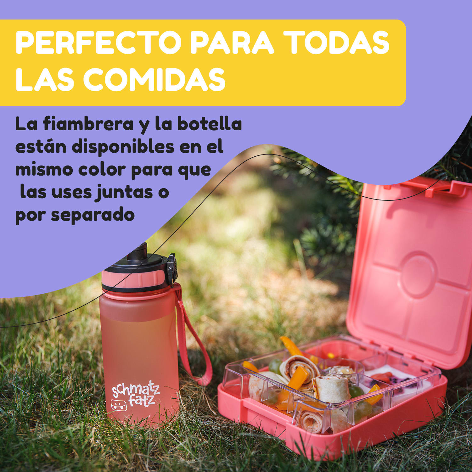 schmatzfatz botella deportiva 350 ml 24 cm Tritan 350 ml | Coral