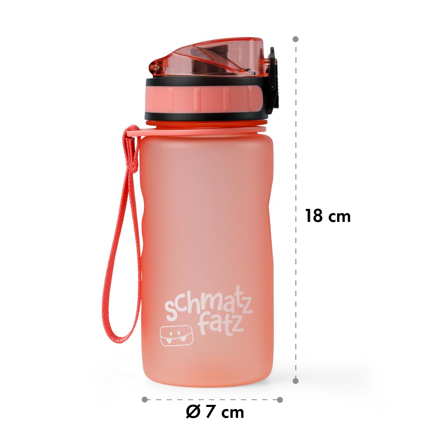 schmatzfatz, láhev na pití, sportovní lahev, 350ml, 18cm, Tritan 350 ml | Coral