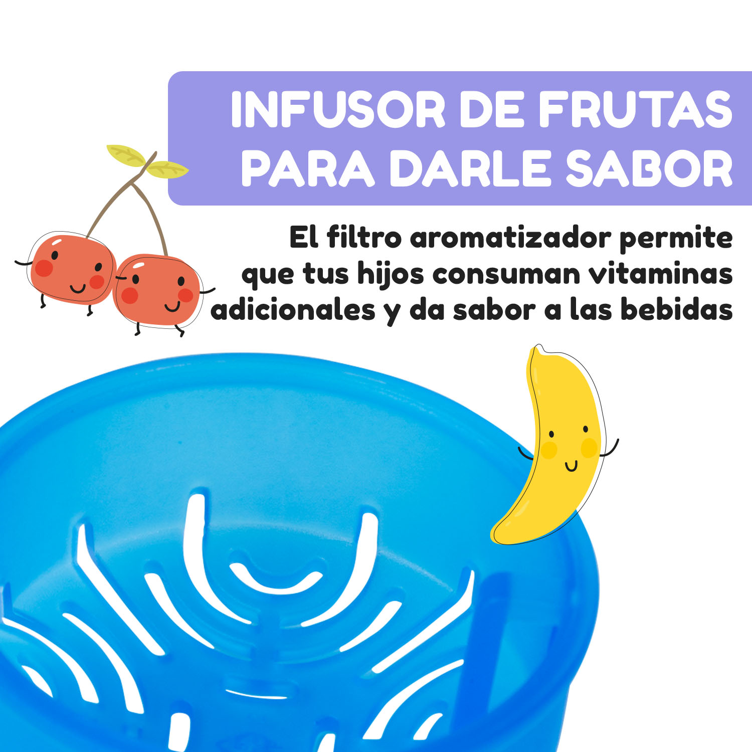 schmatzfatz Botella cantimplora 500 ml 24 cm Tritan 500 ml | Blue Bees