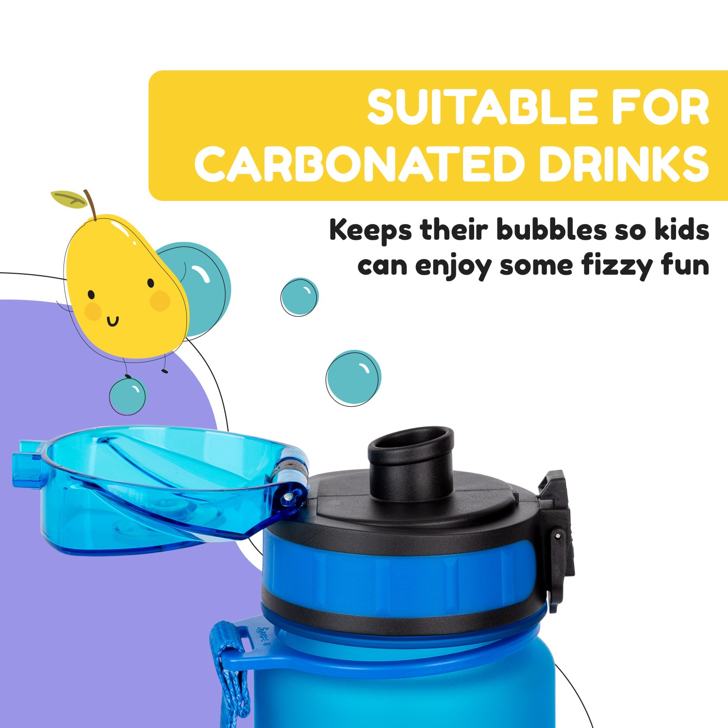 schmatzfatz Láhev na pití Sportovní láhev 500 ml 24 cm Tritan 500 ml | Blue Bees
