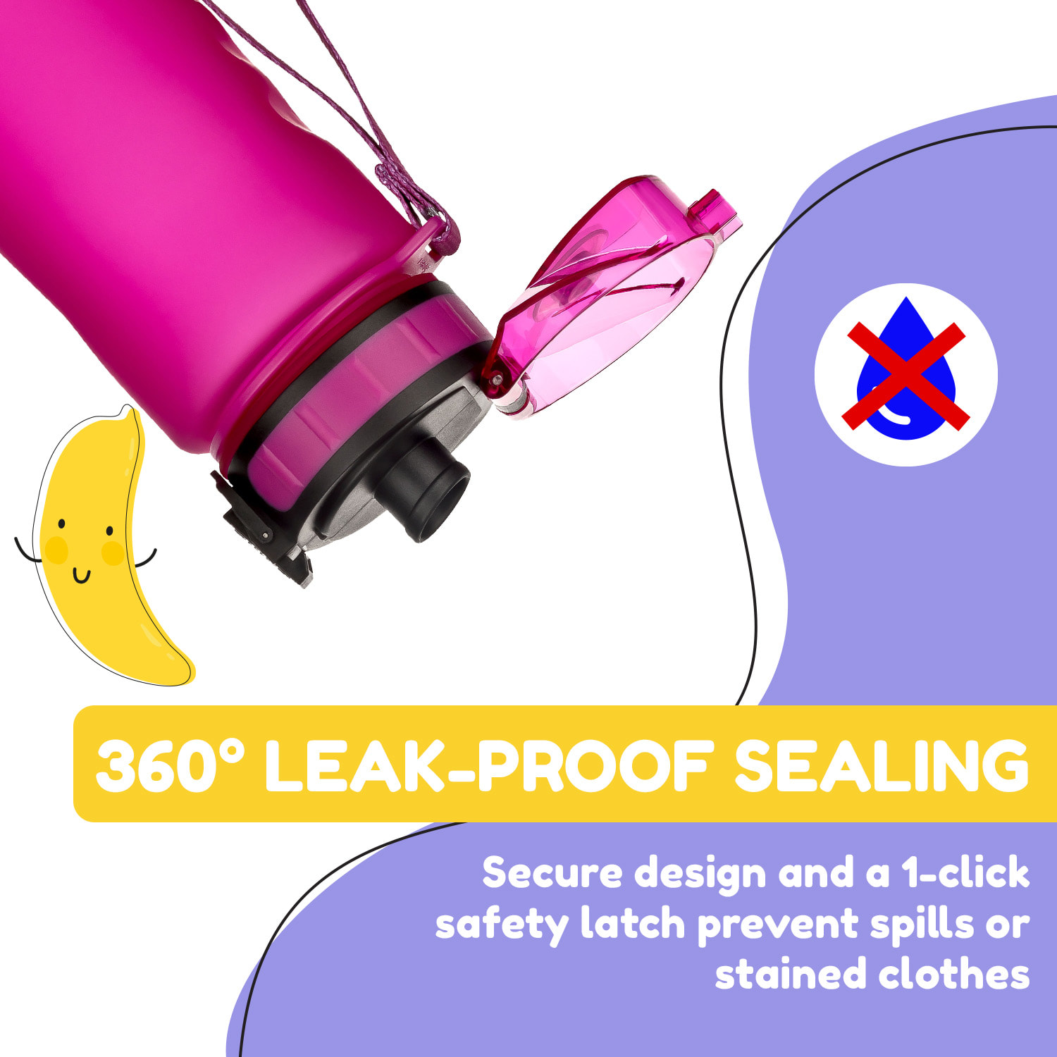 schmatzfatz, bočica za piće, sportska bočica, 500 ml, 24 cm, Tritan